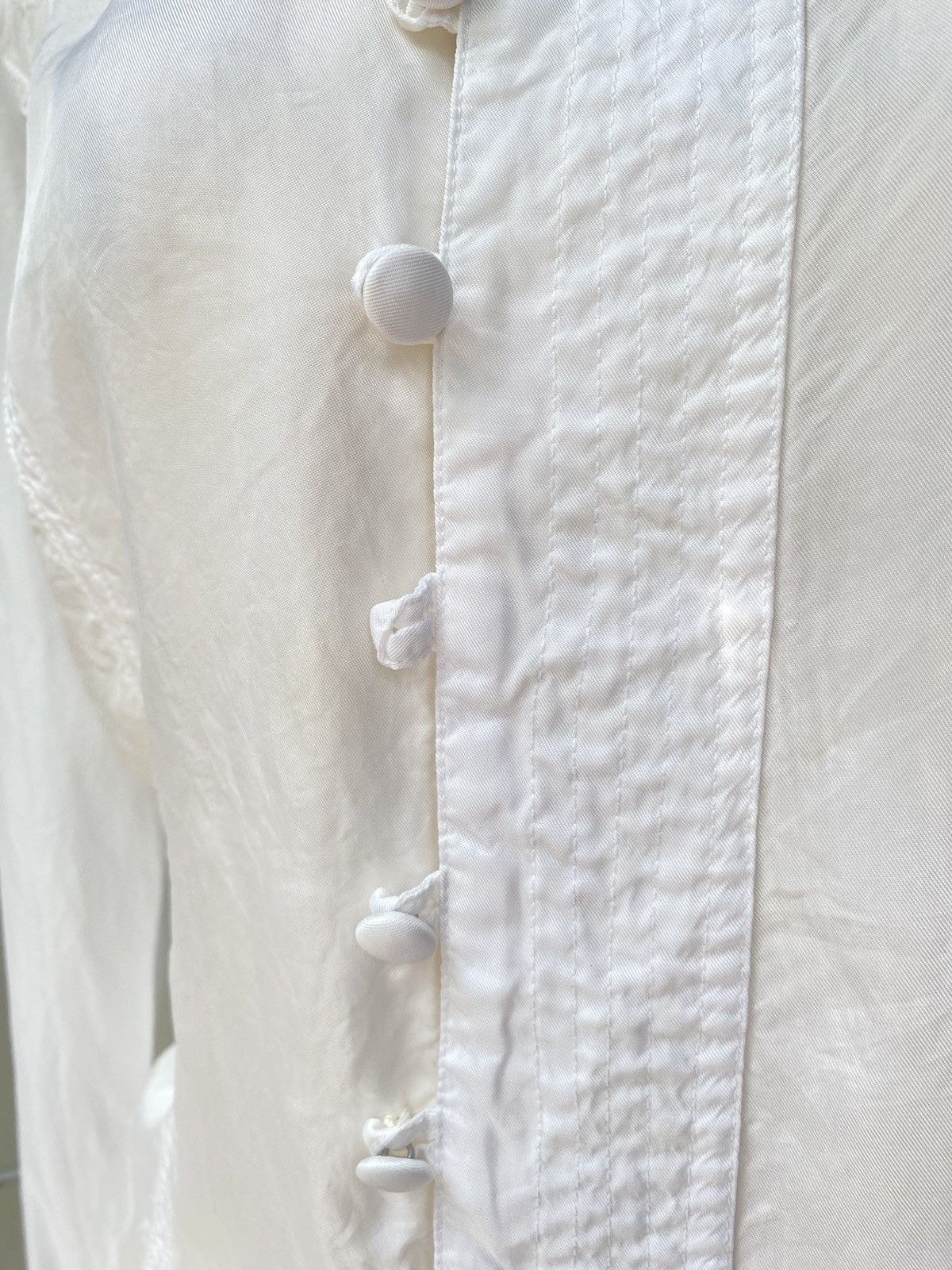 Diesel DIESEL White High-Collar Blouse Shirt Size S / US 4 / IT 40 - 11 Thumbnail
