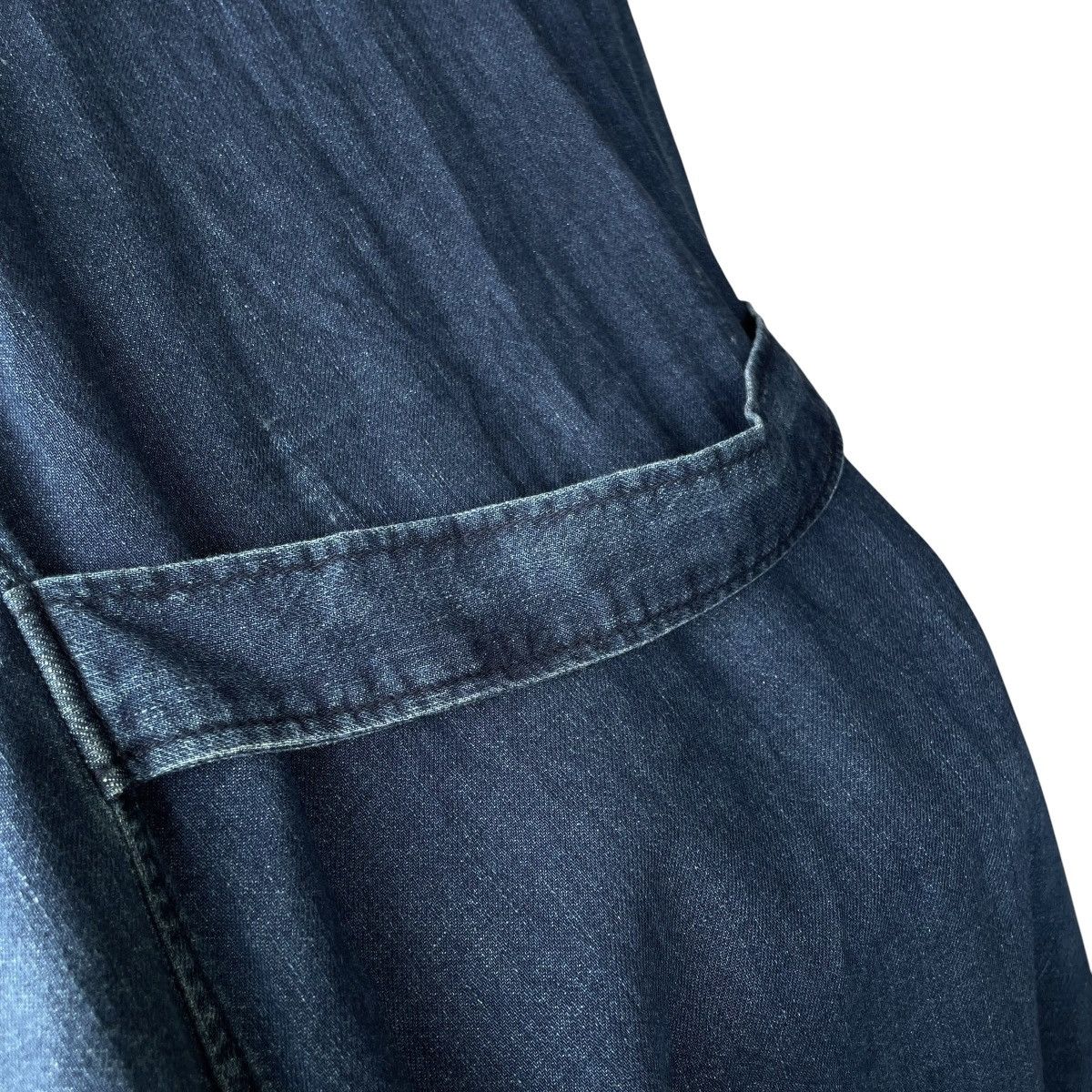 Issey Miyake Plantation Issey Miyake Design IS Vintage Denim Overcoat Size M / US 6-8 / IT 42-44 - 7 Thumbnail
