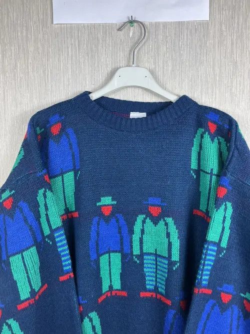 Japanese Brand × Vintage Knitted Guts Sweater Retro Vintage Size ONE SIZE - 4 Thumbnail