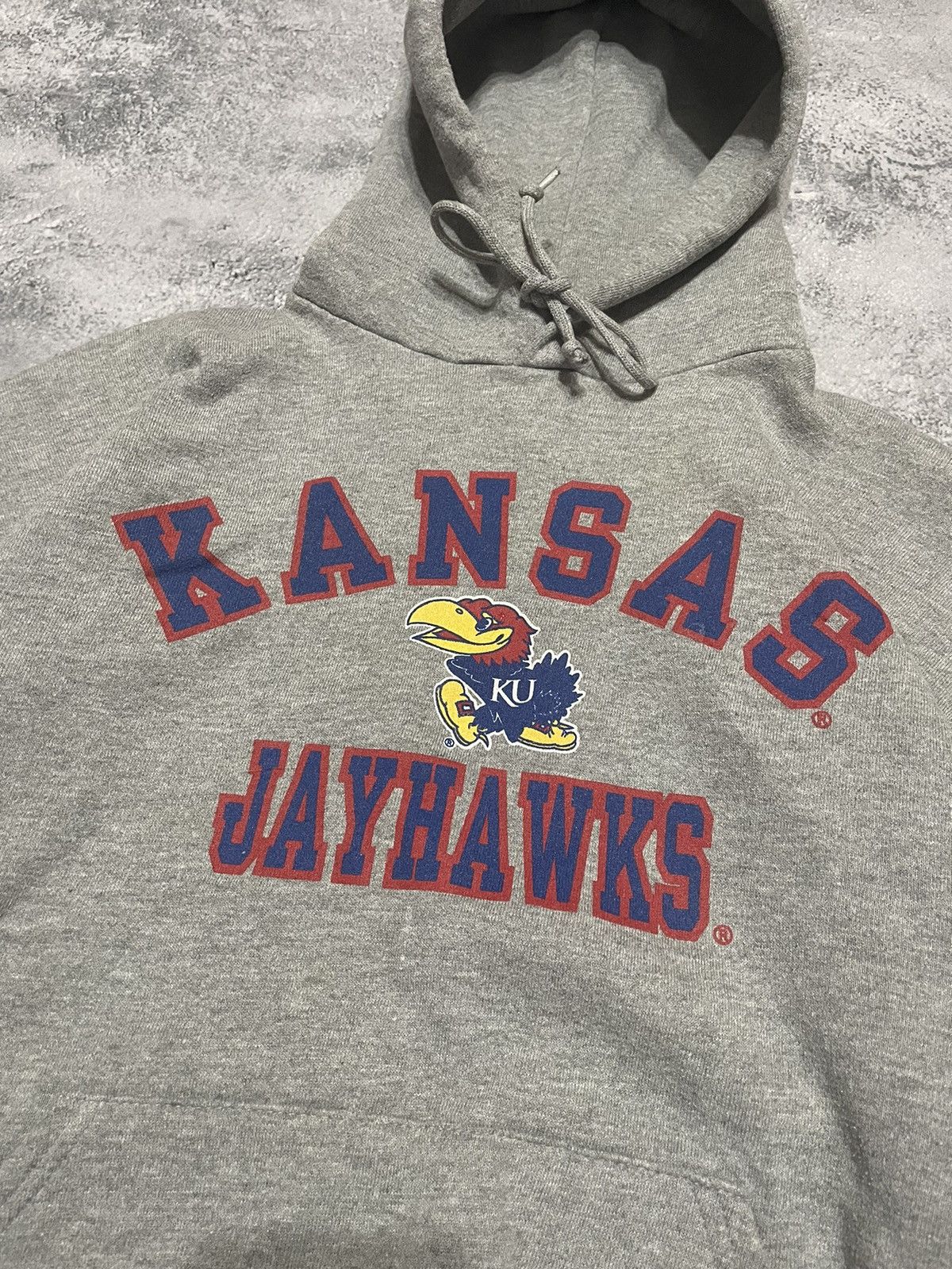 Russell Athletic × Vintage Vintage Russell Athletic Hoodie Kansas University sweatshirt Size US M / EU 48-50 / 2 - 3 Thumbnail