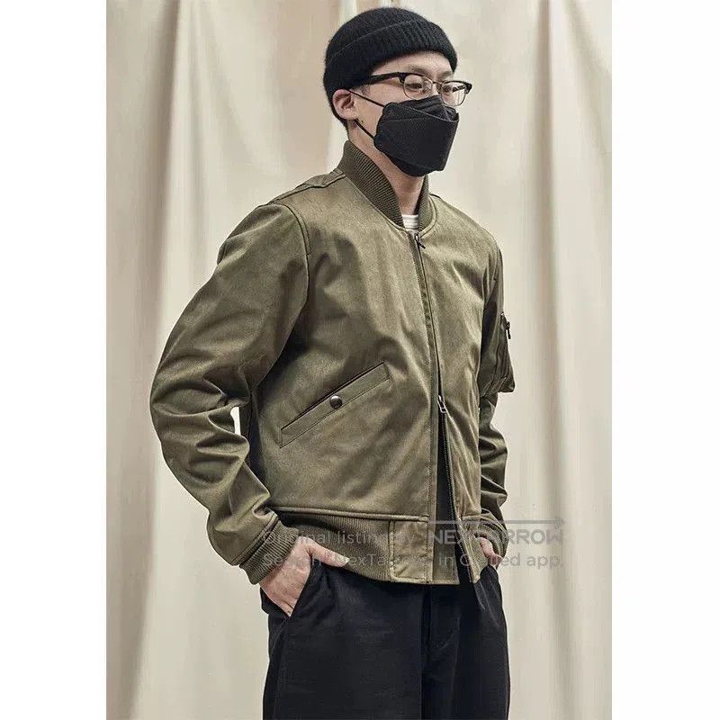 IJJI Rivers OJJ Military Green Flight Jacket. Size US S / EU 44-46 / 1 - 2 Thumbnail