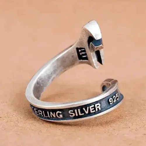 Vintage Retro Wrench Opening Free Size Adjustable Metal Ring Size ONE SIZE - 3 Thumbnail