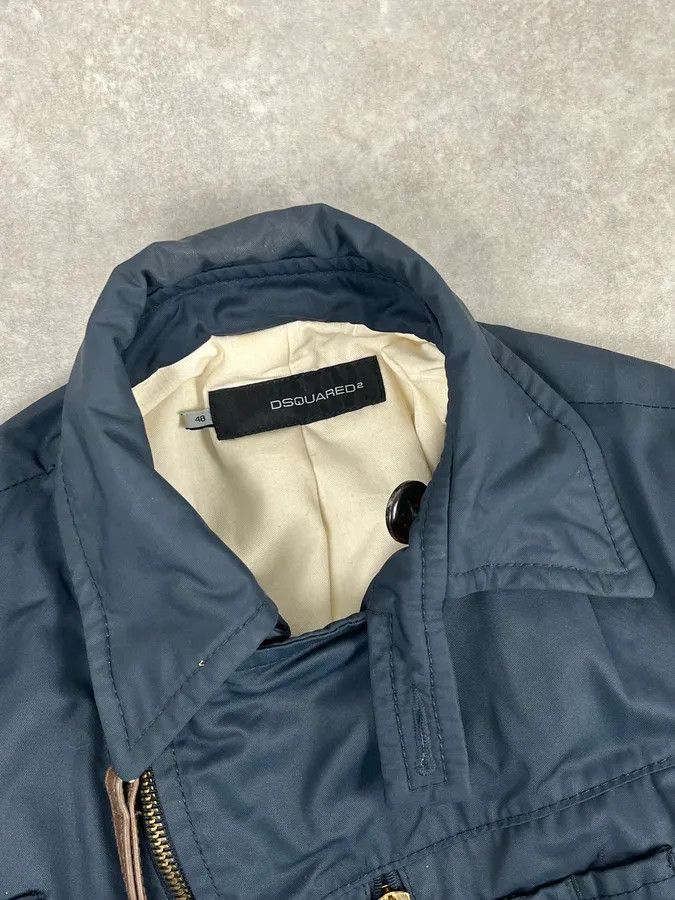 Dsquared2 AW2007 Dsquared2 Navy Asymmetrical Cargo Zip Jacket Size US M / EU 48-50 / 2 - 6 Thumbnail