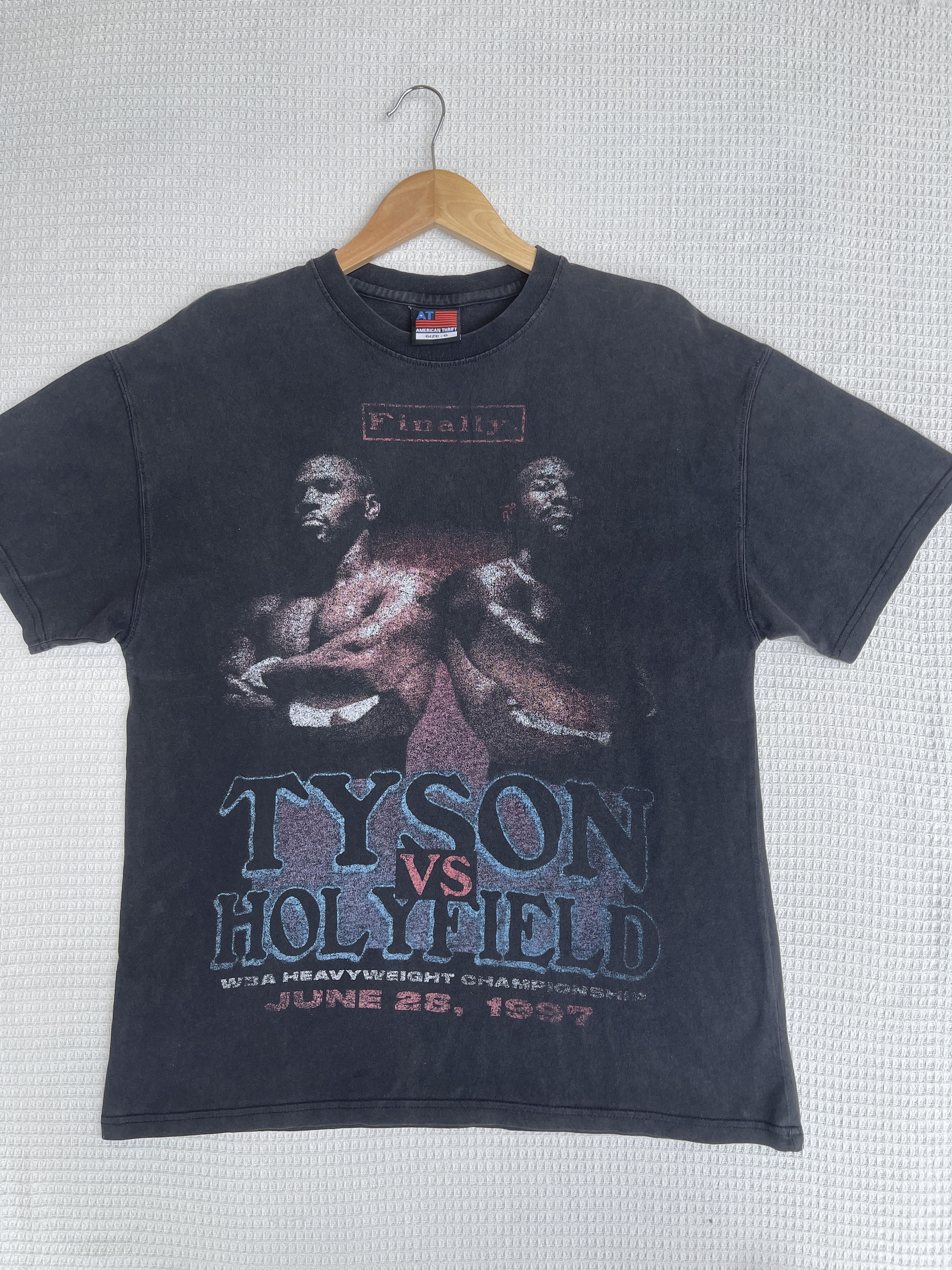 Rap Tees LastDrop🔥Vtg Tyson x Holyfield Finally Champion Rap Tees Tee Size US M / EU 48-50 / 2 - 10 Thumbnail