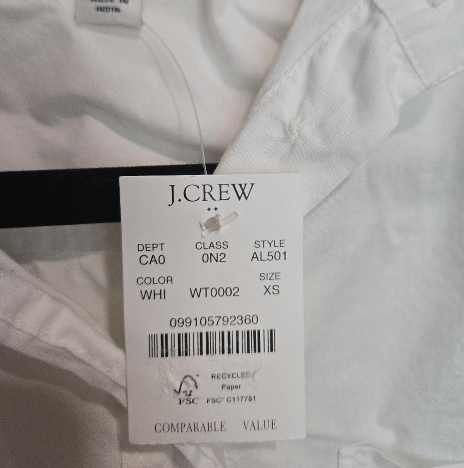 J.Crew J Crew Button-up Cotton Poplin Shirt Size XS / US 0-2 / IT 36-38 - 4 Thumbnail