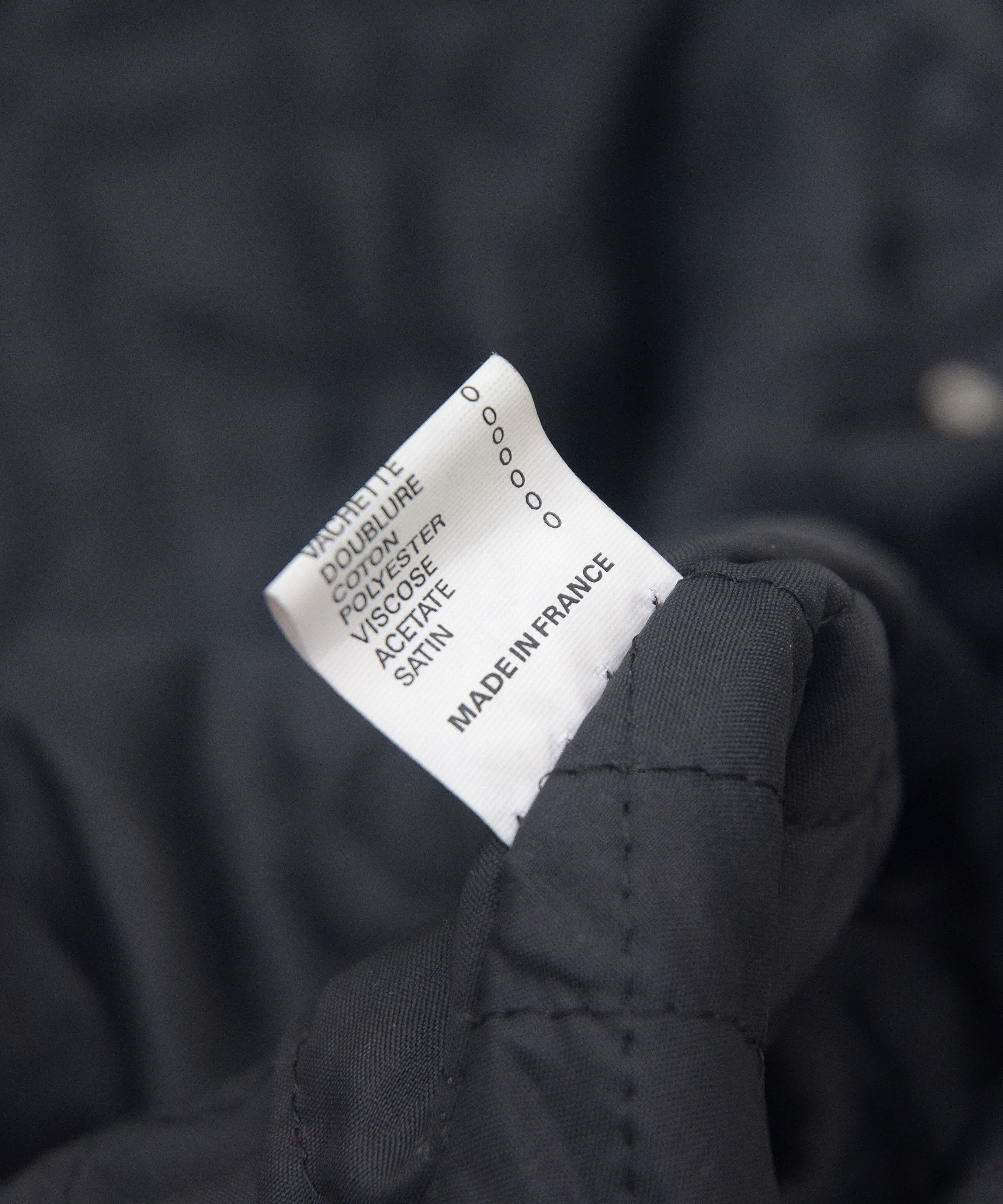 Vintage VINTAGE Made in France BLACK MOTORCYCLE LEATHER BIKER JACKET Size US M / EU 48-50 / 2 - 12 Thumbnail
