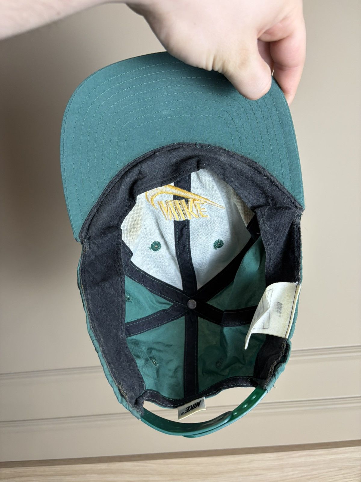 Nike Vintage 90s Nike Hat Cap Big Logo Size ONE SIZE - 6 Thumbnail