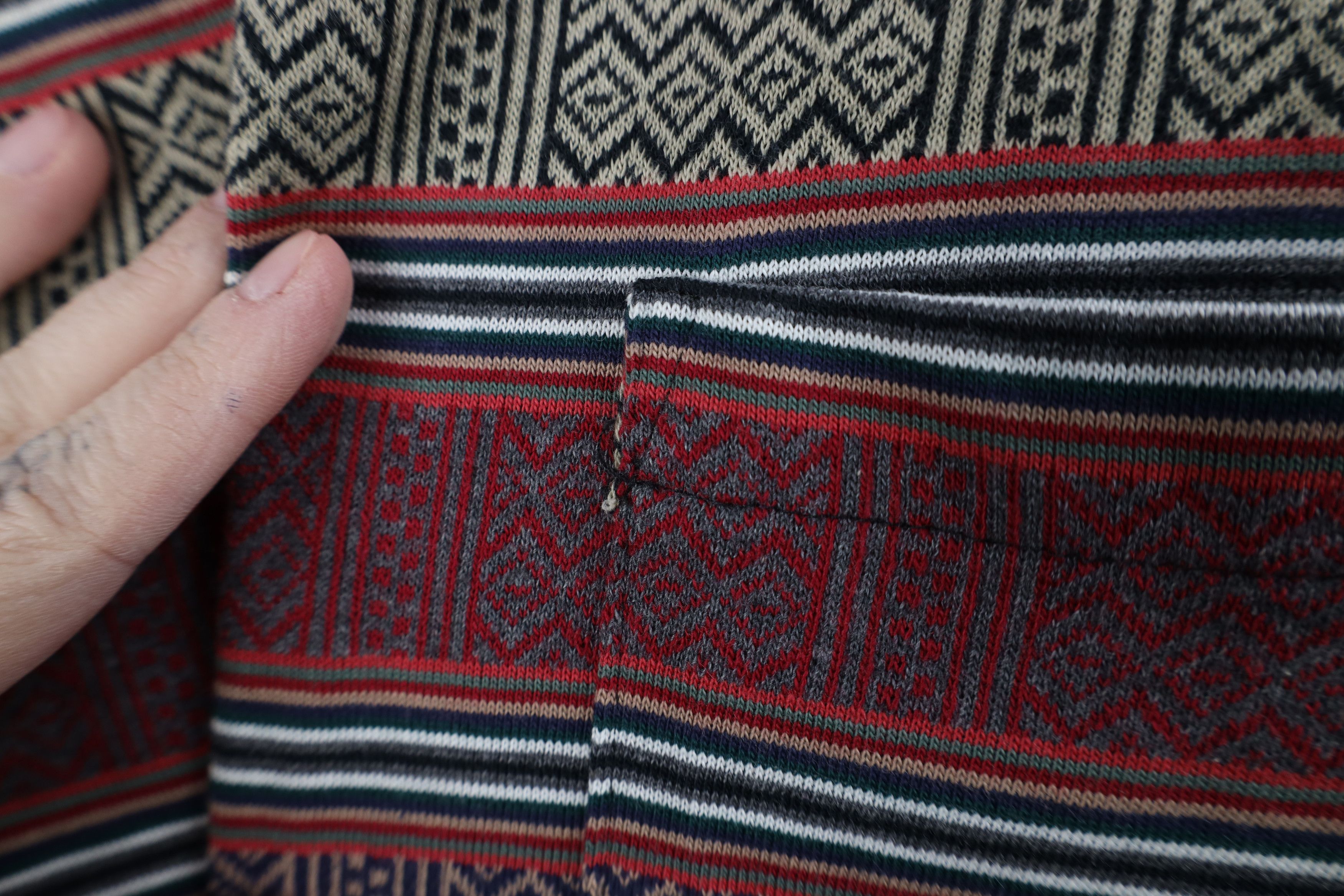 Vintage Vintage 90s Streetwear Striped Knit Surf T-Shirt USA Size US M / EU 48-50 / 2 - 4 Thumbnail
