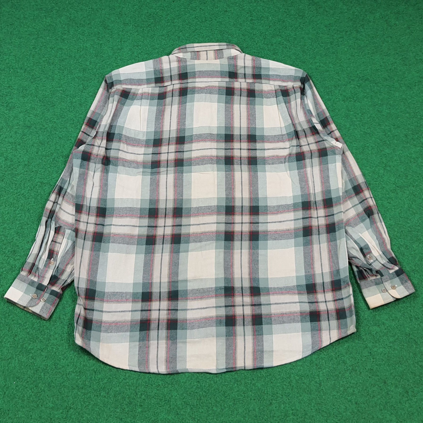 Lacoste Vintage Chemise Lacoste Flannel Button Up Shirt C285N71 Size US XL / EU 56 / 4 - 3 Thumbnail