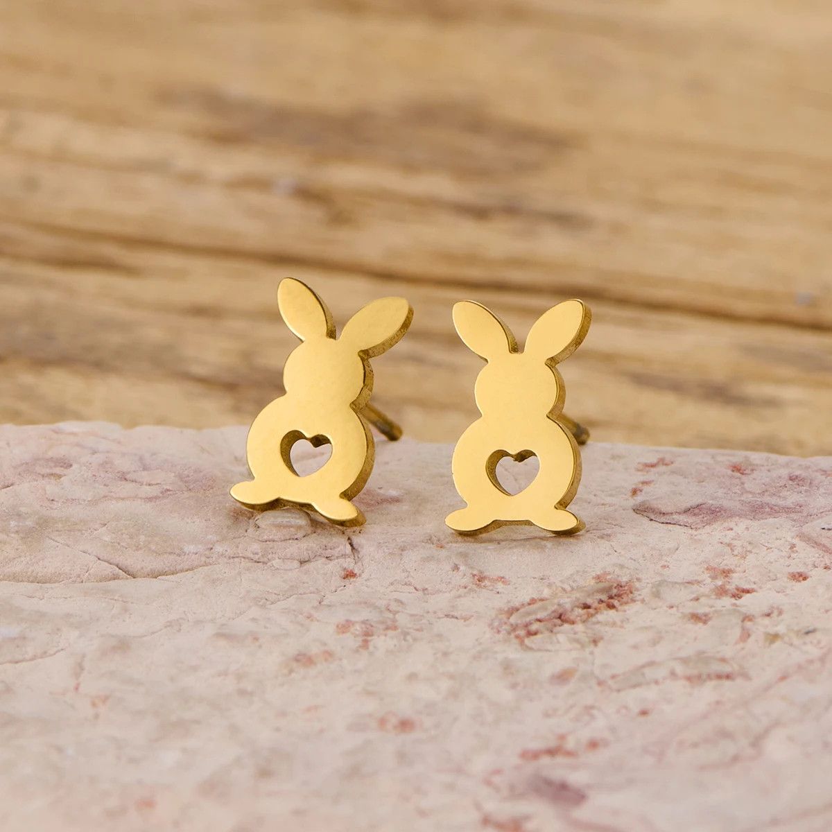 Jewelry Mini Rabbit Earrings Charm Earring Gift Size ONE SIZE - 2 Thumbnail