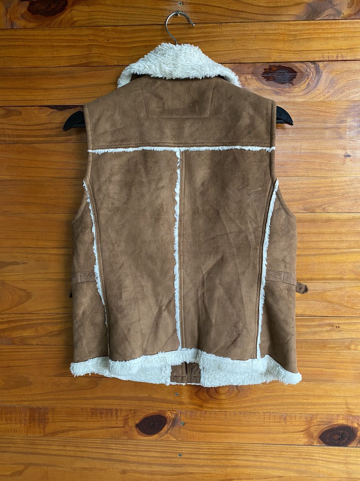 Comme Ca Ism Comme Ca Ism Faux Shearling Vest – Brown Sherpa Lined Size US M / EU 48-50 / 2 - 10 Thumbnail