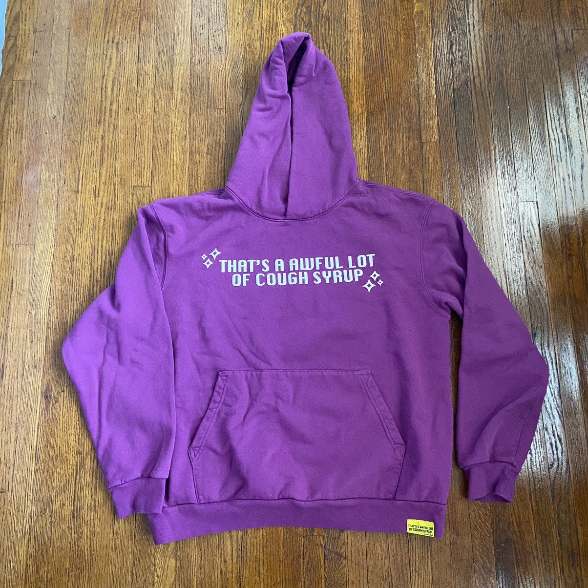 image of Awful Lot Of Cough Syrup Hoodie in Purple, Men's (Size XL)