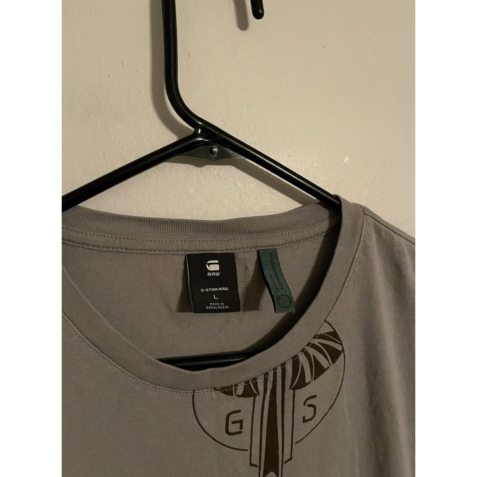 G-Star G-Star Raw Slim Casual T-Shirt Graphics All Over Gray S/S Large Men's Size US L / EU 52-54 / 3 - 2 Thumbnail
