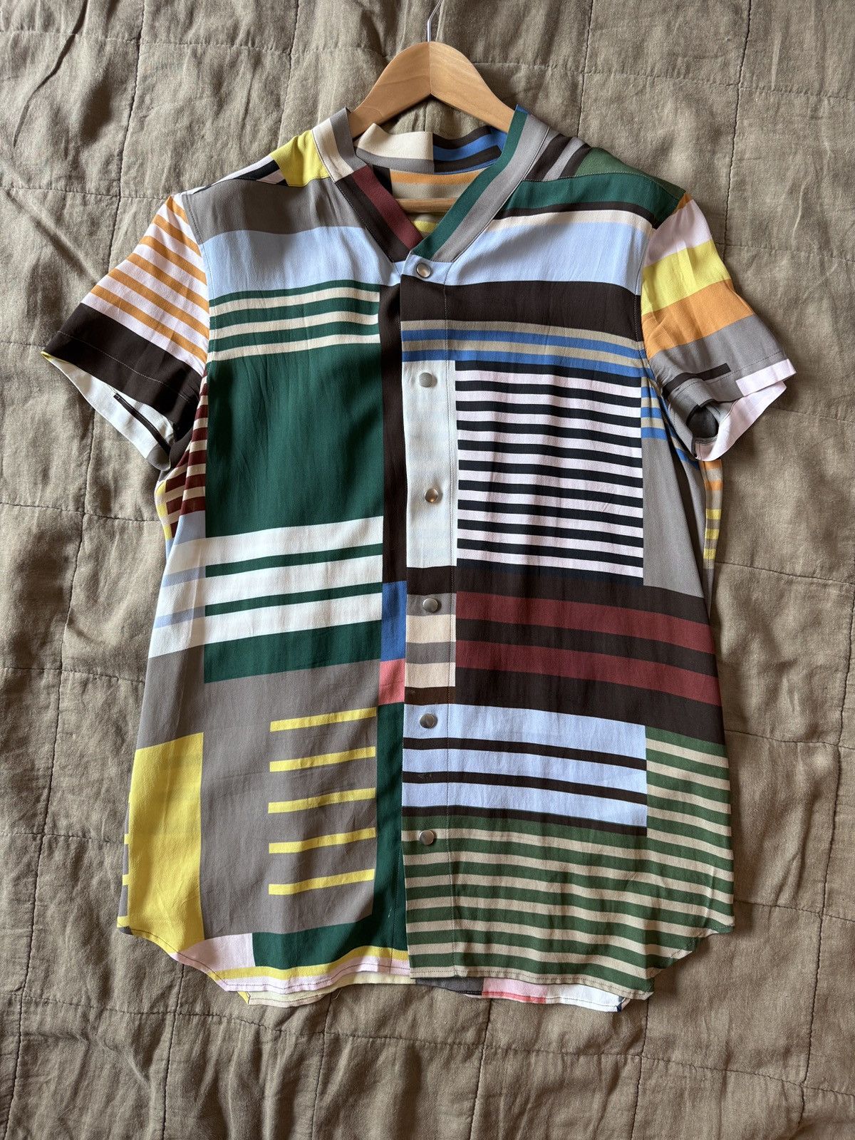 Pre-owned Rick Owens Ss20 Tecuatl Golf Shirt In Multicolor