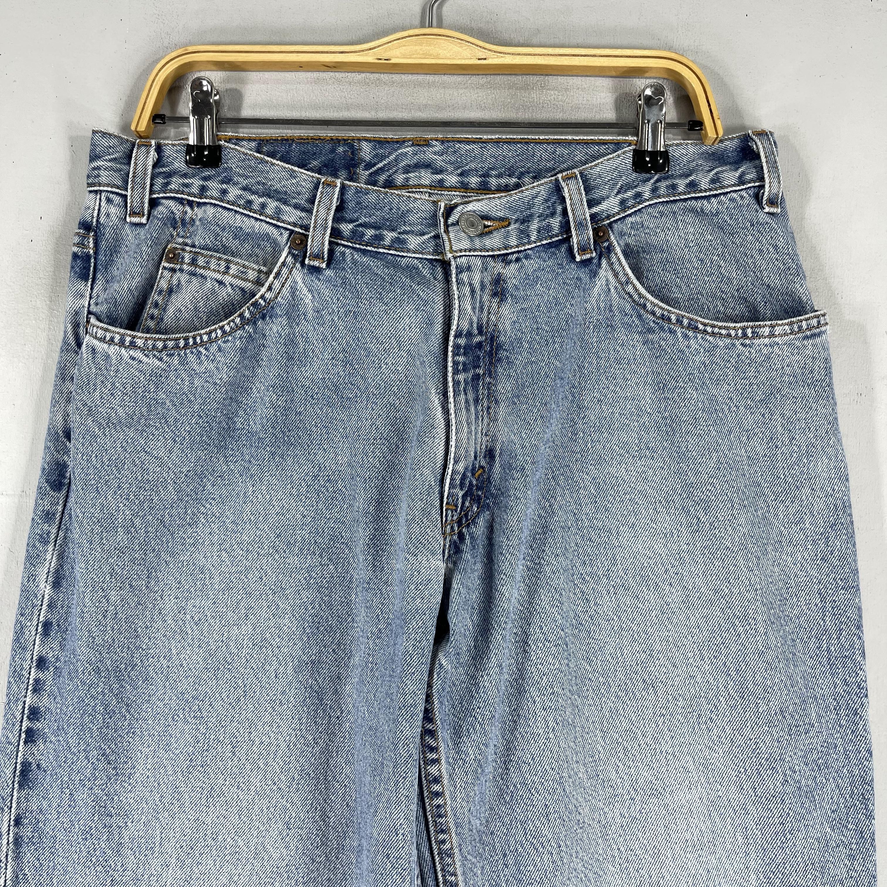 Levi's × Vintage W34 L29 Vintage Distressed Levis 550 Mid Rise Husky Jeans Size 34" / US 12 / IT 48 - 2 Thumbnail