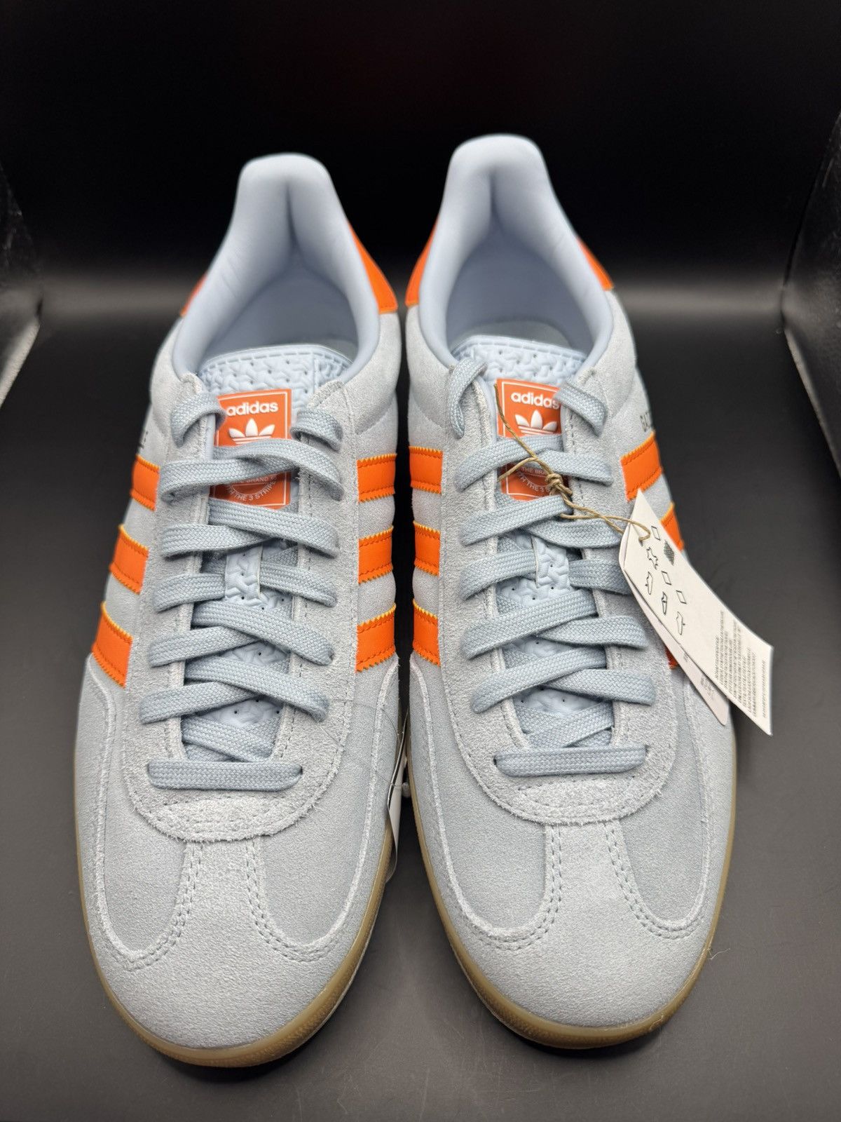 Adidas Adidas Gazelle Light blue & orange Size US 11.5 / EU 44-45 - 2 Thumbnail
