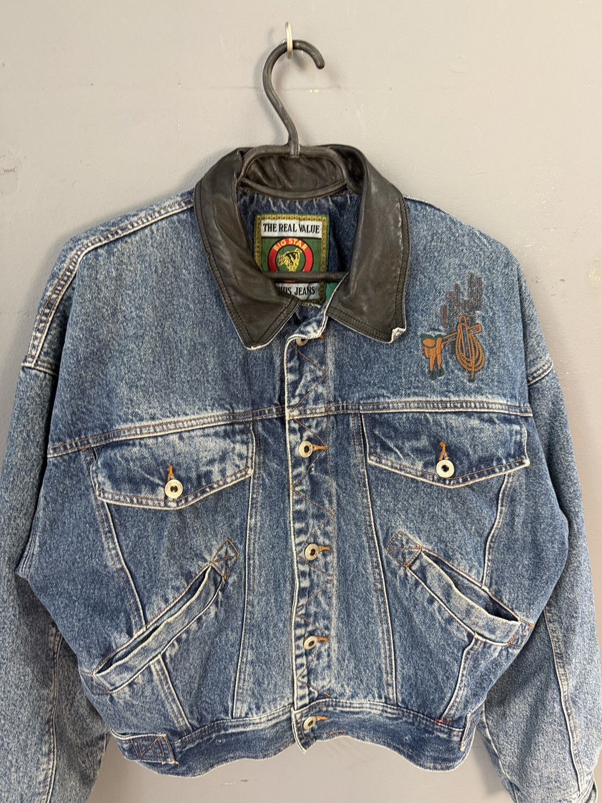 Denim & Co. Vintage 70s Denim Bomber Jacket Size US S / EU 44-46 / 1 - 6 Thumbnail