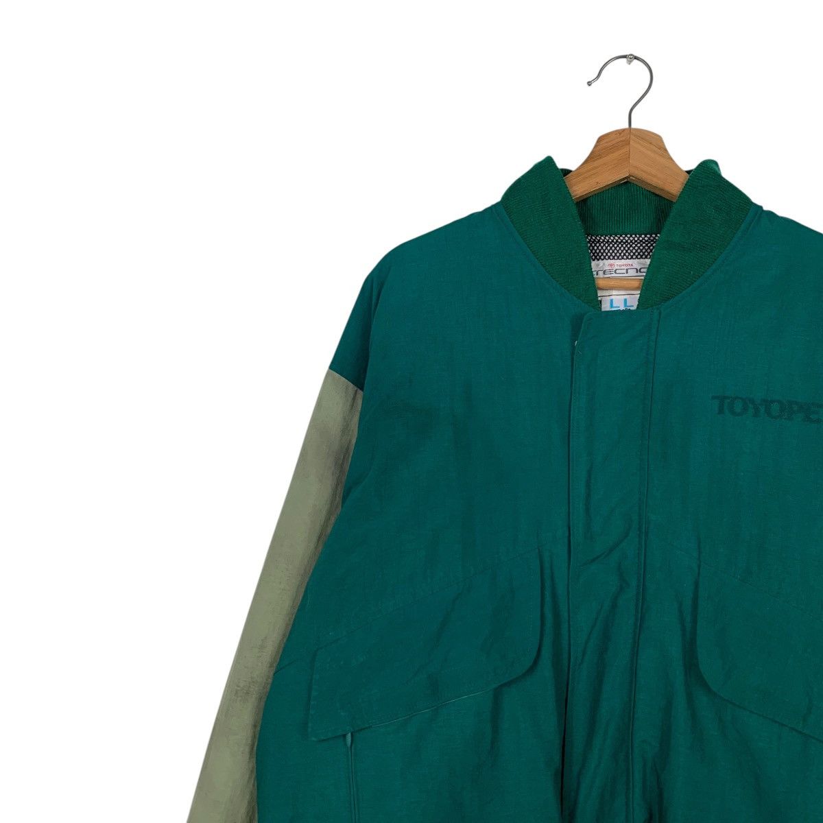 Japanese Brand TOYOTA Tecno TOYOPET Big Logo Bomber Jacket #2063-C90 Size US L / EU 52-54 / 3 - 8 Thumbnail