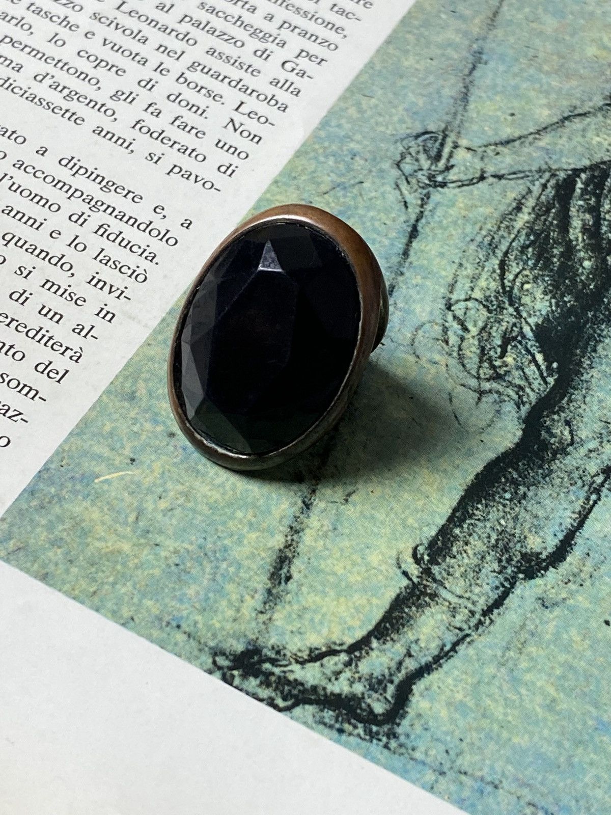 Hysteric Glamour Rare Avant Garde Futuristic Ring Retro Brutalist Black Size ONE SIZE - 7 Thumbnail