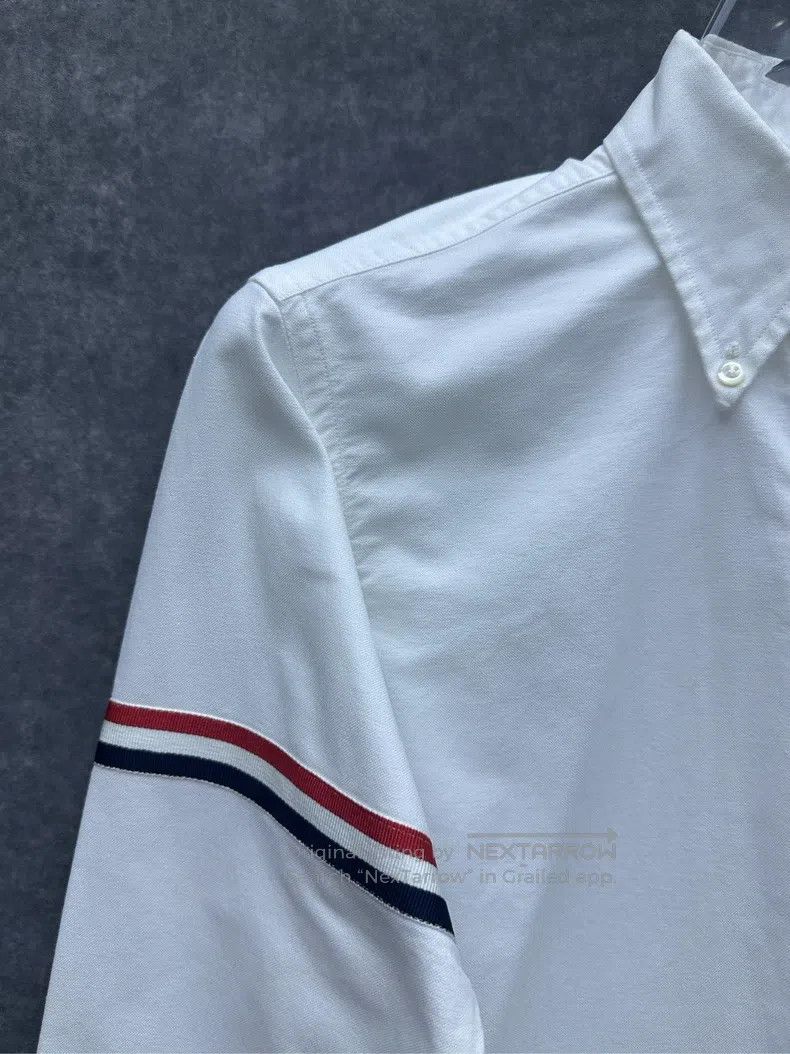 Thom Browne Thom Browne Striped short-sleeve T-shirt Size US XS / EU 42 / 0 - 8 Thumbnail