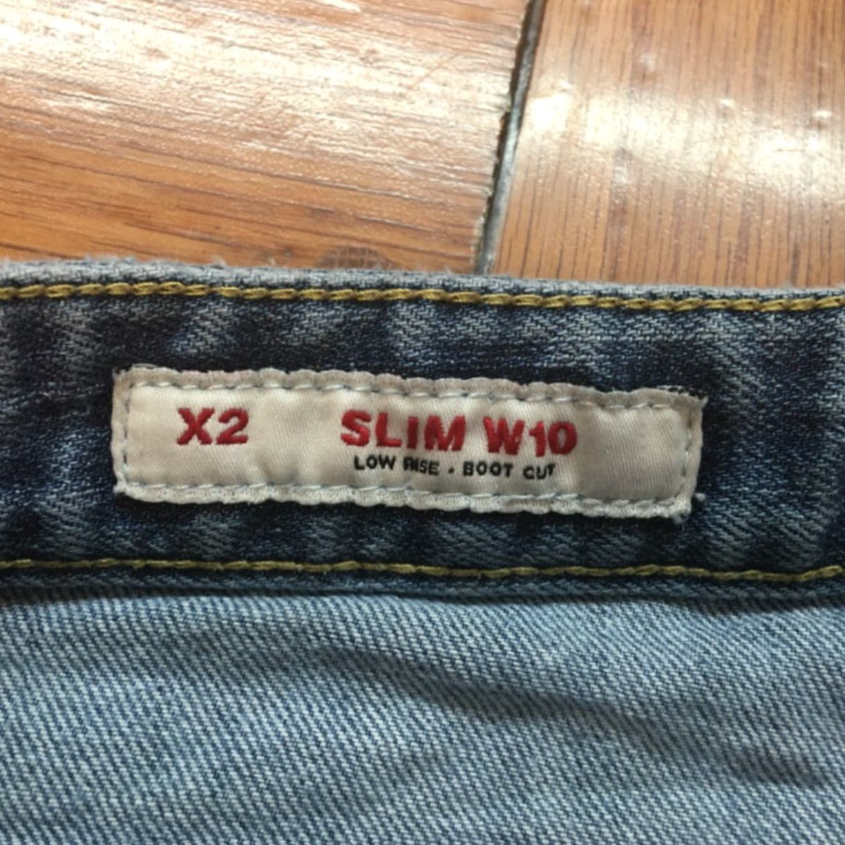 Denime X2 Slim Bootcut Jeans Women's Size 6 30x30 Blue Denim 5-Pocket Low Rise Size 28" / US 6 / IT 42 - 8 Thumbnail