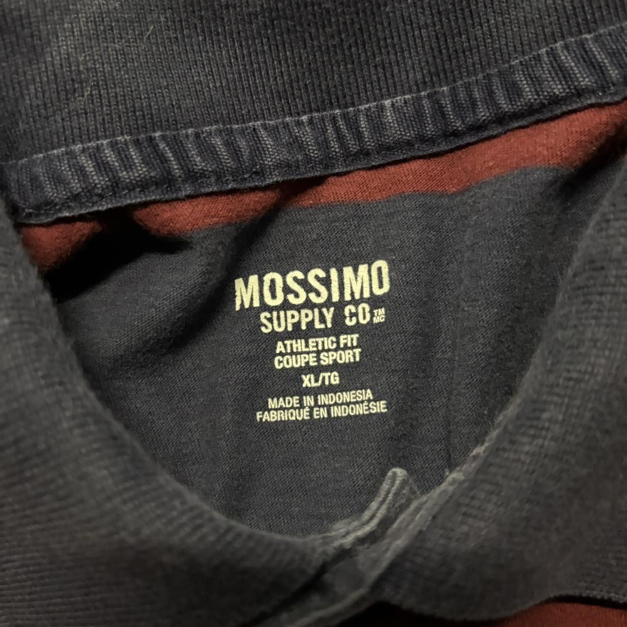 Japanese Brand × Vintage Crazy Vintage Y2K/2000s Red & Navy Striped Essential Polo Shirt! Size US XL / EU 56 / 4 - 3 Thumbnail