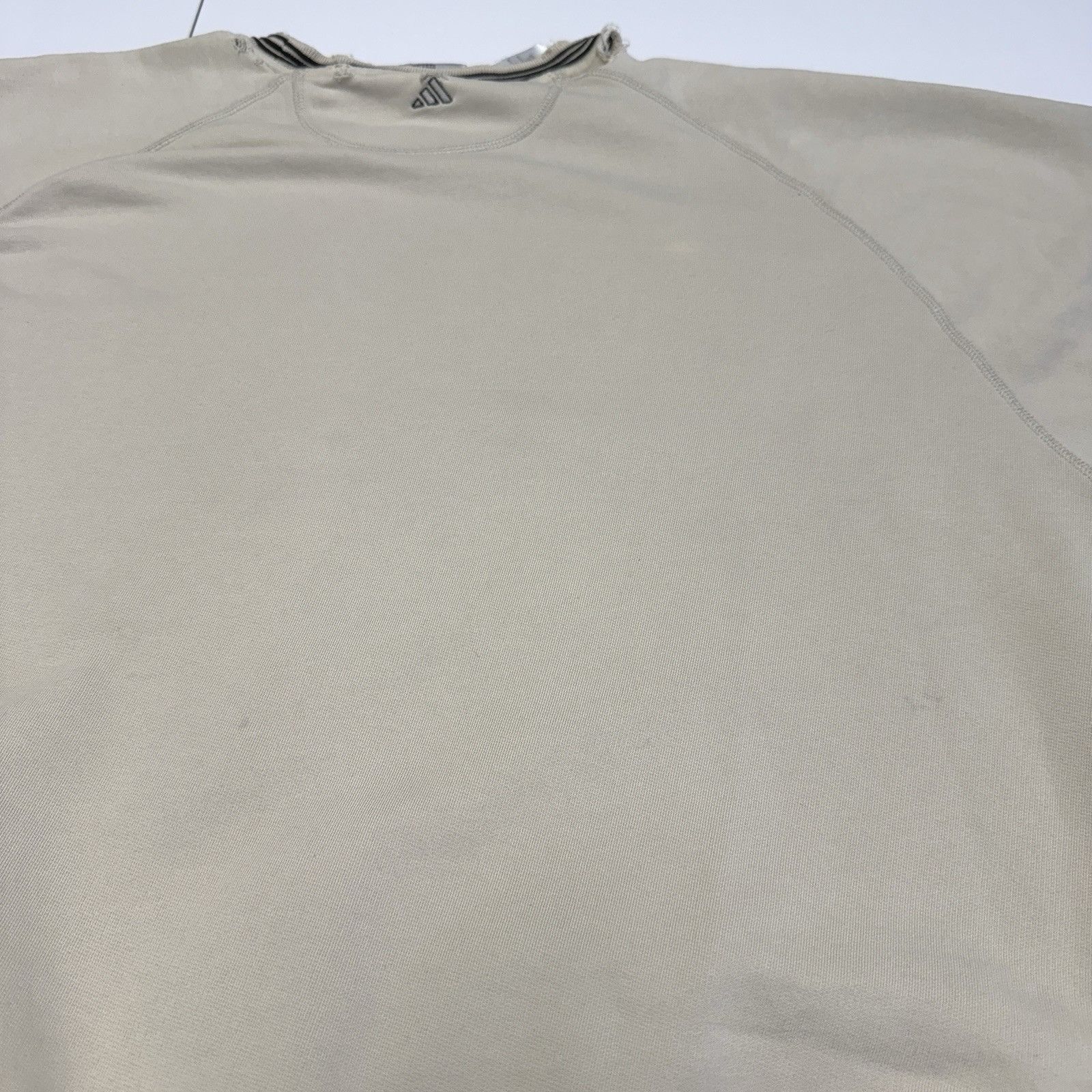 Adidas × Vintage Vintage 90s Adidas Sweatshirt Mens 2XL Beige Crew Neck Embro Size US XXL / EU 58 / 5 - 15 Thumbnail