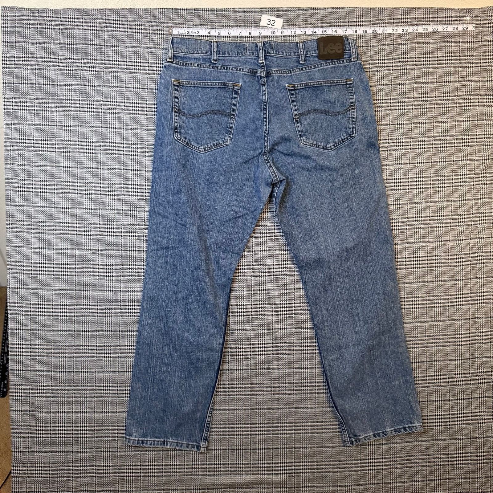 Lee Lee Men's Jeans Blue Denim Regular Fit Straight Leg Size 32 Size US 32 / EU 48 - 1 Thumbnail