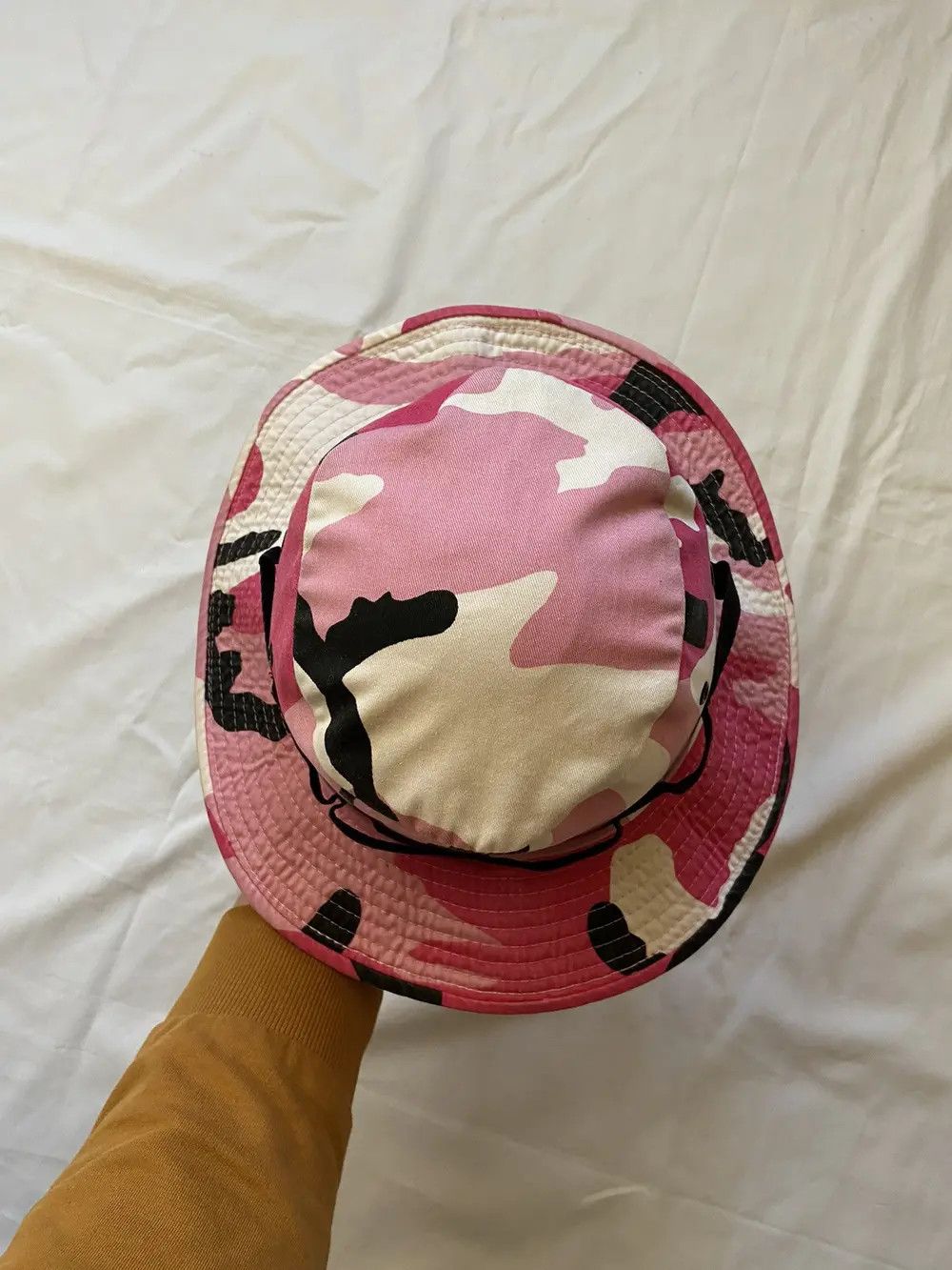 Vintage RARE PINK CAMO Y2K PANAMA HAT CAP BAPE STYLE JAPANESE STREET Size ONE SIZE - 4 Thumbnail