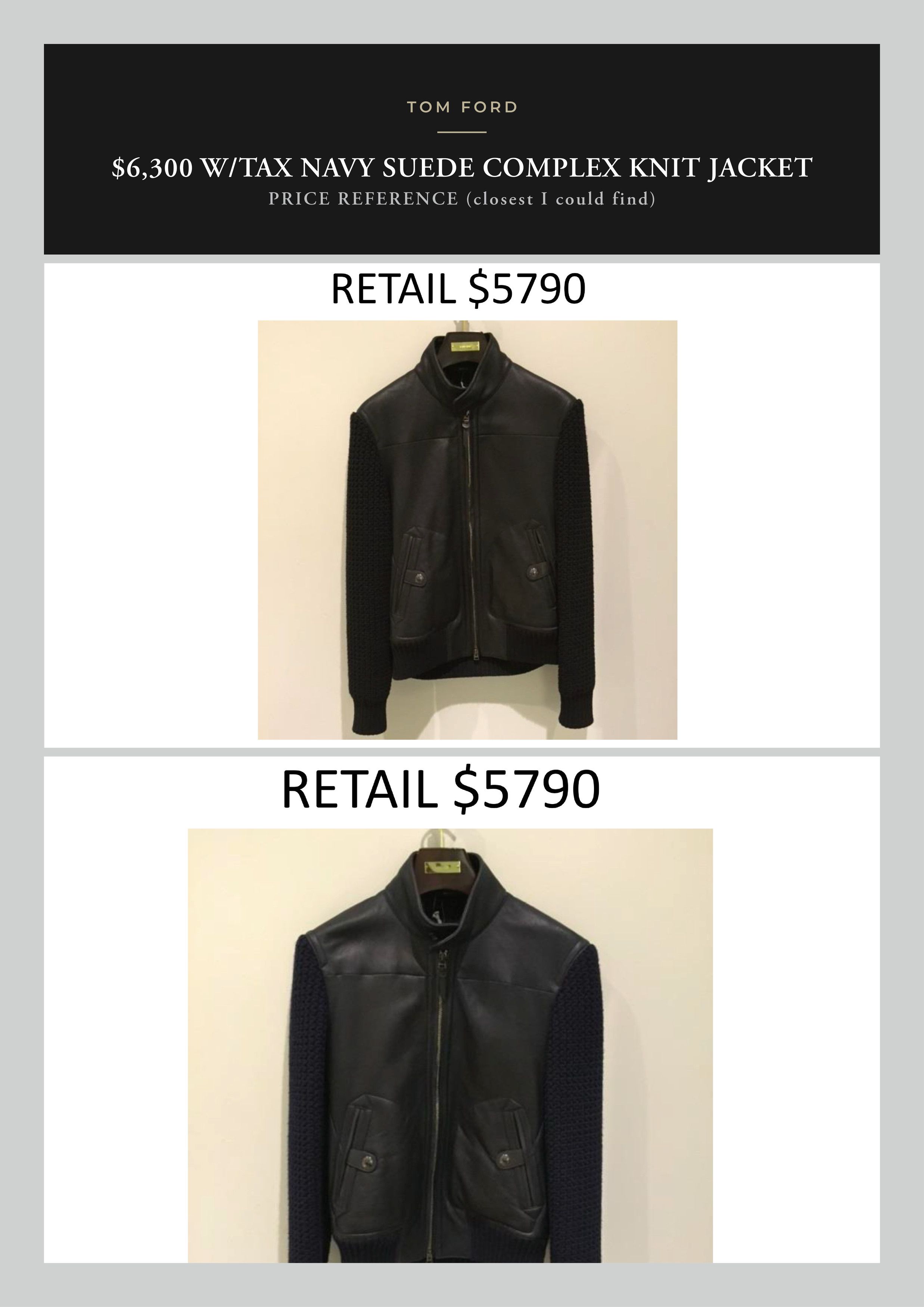 Tom Ford Ultimate TOM FORD $6,300 w/tax Suede Complex Waffle Knit Size US M / EU 48-50 / 2 - 5 Thumbnail