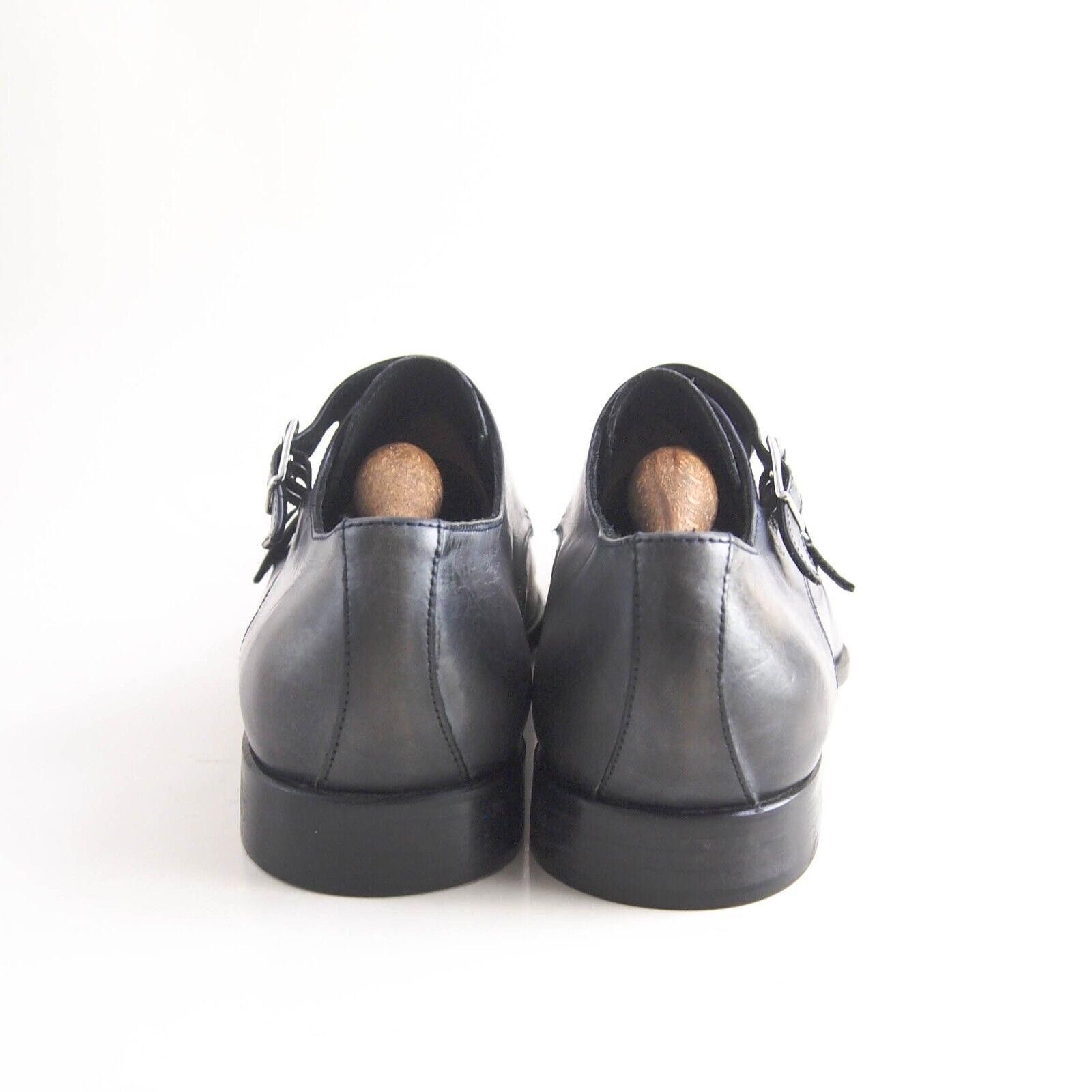 Mercanti Fiorentini Mercanti Fiorentini Double Monks Gray Leather US 8 EU 41 Size US 8 / EU 41 - 6 Thumbnail