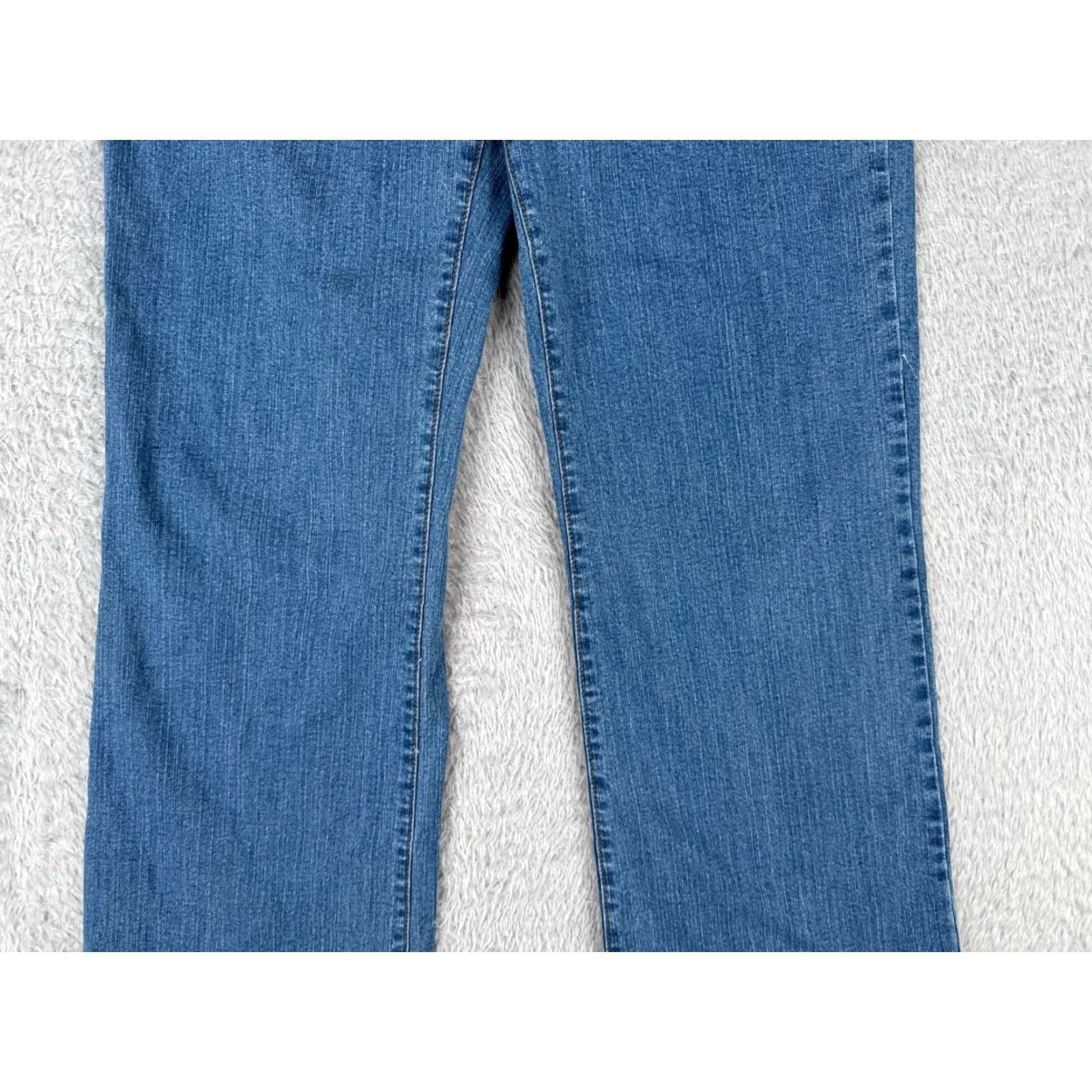 NYDJ NYDJ Jeans Womens 6 Blue Straight Leg Denim Cotton Blend Stretch Size 28" / US 6 / IT 42 - 3 Thumbnail