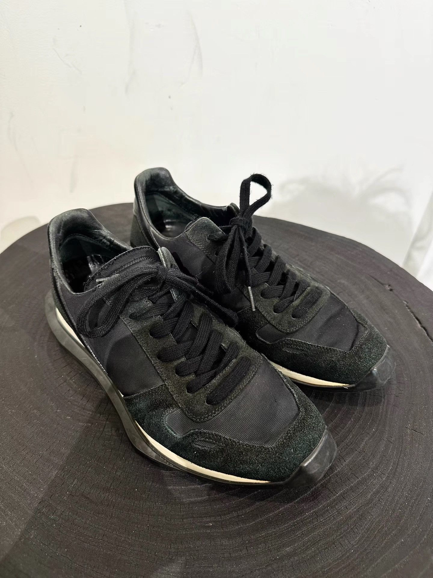 Rick Owens Rick Owens Suede Panel Low-Top Sneakers K35 Size US 7.5 / EU 40-41 - 1 Thumbnail