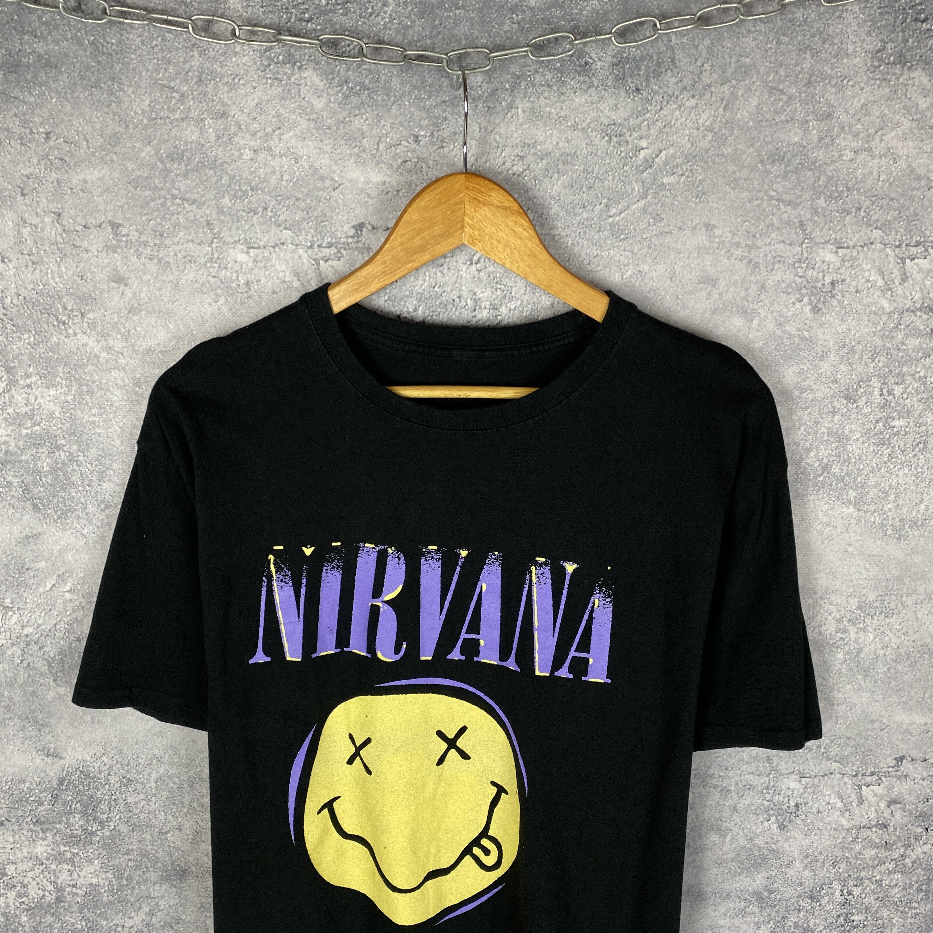 Band Tees Nirvana Tee Men's Size L Black Short Sleeve Size US L / EU 52-54 / 3 - 2 Thumbnail