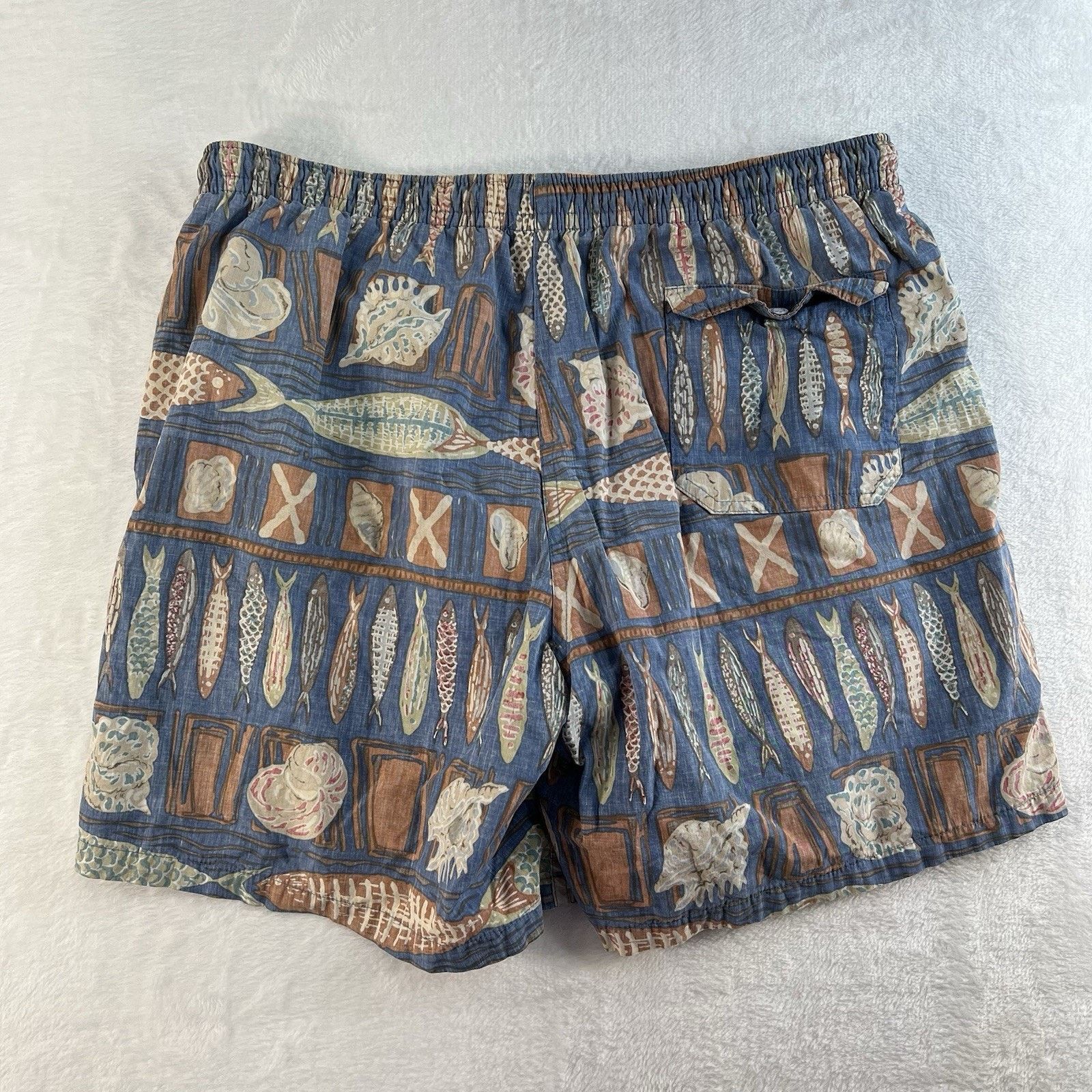 Reyn Spooner Vtg Reyn Spooner M Board Swim Shorts Trunks Fish Hawaiian Size US 32 / EU 48 - 9 Thumbnail