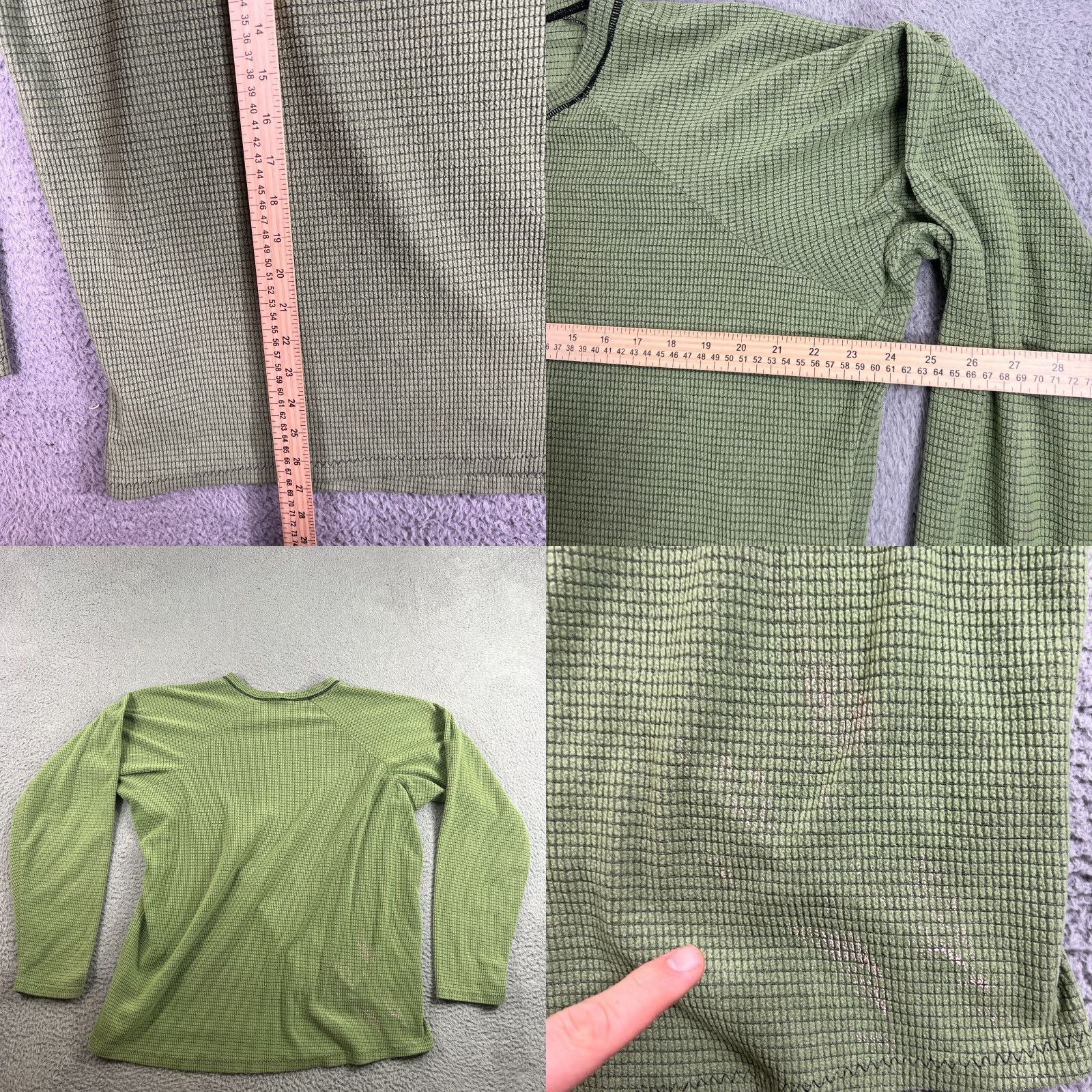 Melanzana Melanzana Mens Sweatshirt Fleece Crew Neck XL Green All Seasons Outdoor Hiking Pullover Regular Size US XL / EU 56 / 4 - 8 Thumbnail