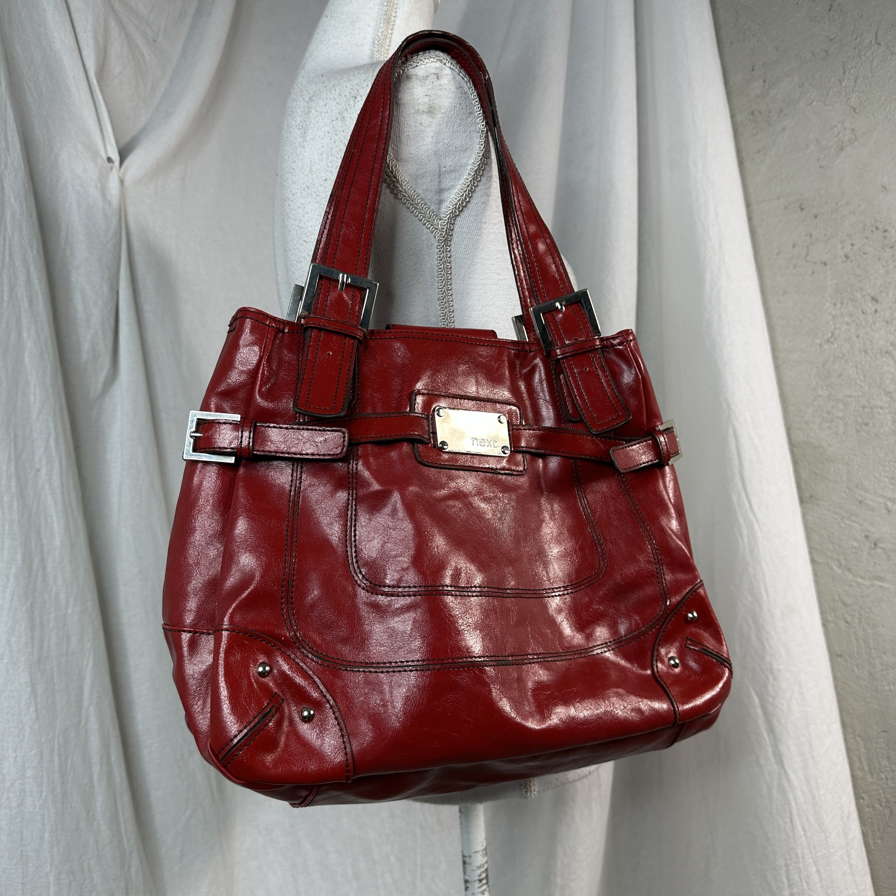 Vintage Vintage Avant Garde Biker Y2K Cherry Red Bag Size ONE SIZE - 4 Thumbnail
