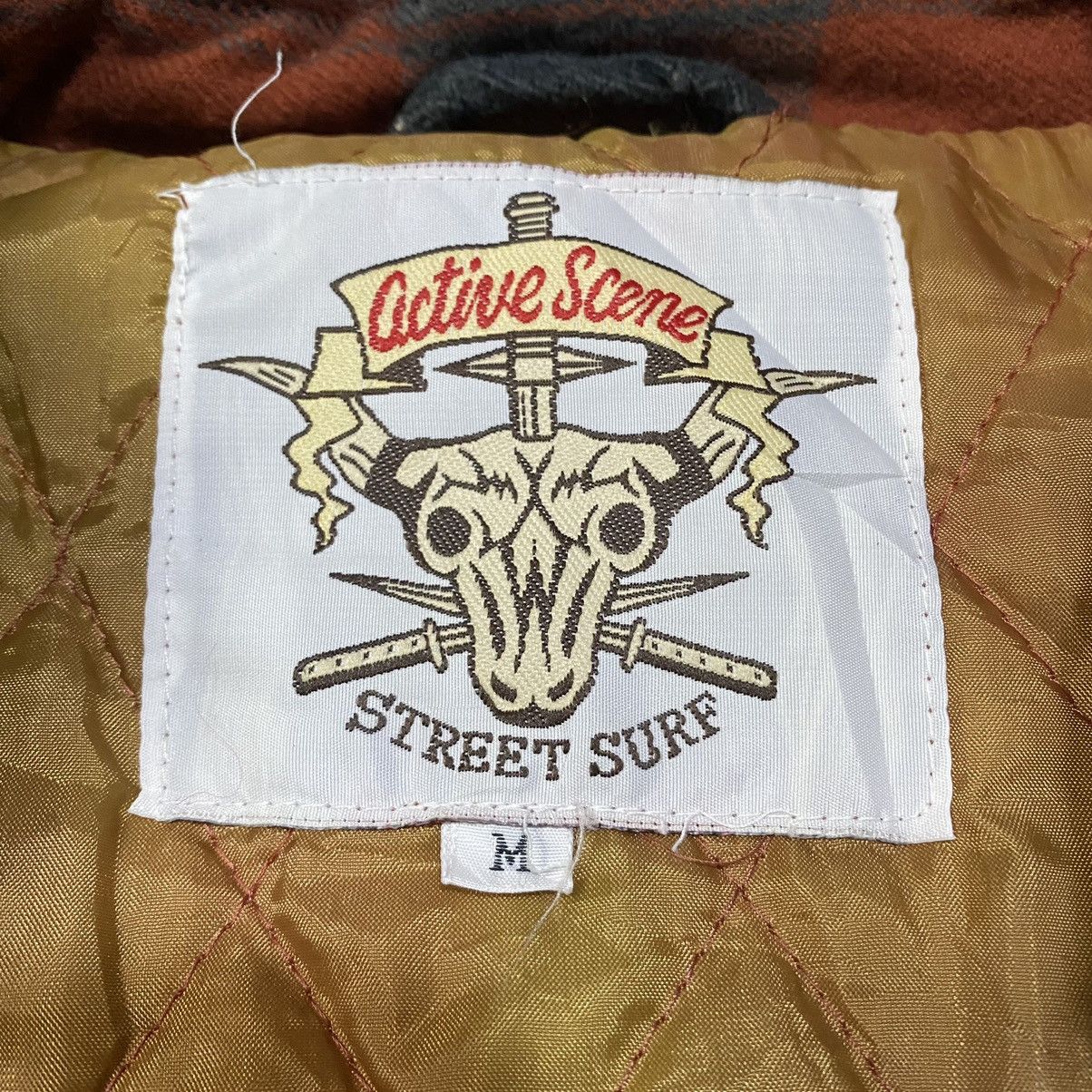 Japanese Brand × Vintage Vintage Active Scene Street Surf Flannel Jacket Size US M / EU 48-50 / 2 - 7 Thumbnail