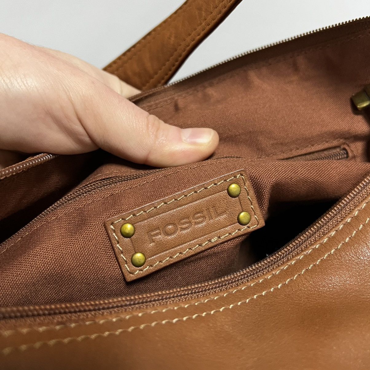 Fossil Vintage Fossil Leather Shoulder Bag Y2K Size ONE SIZE - 22 Thumbnail