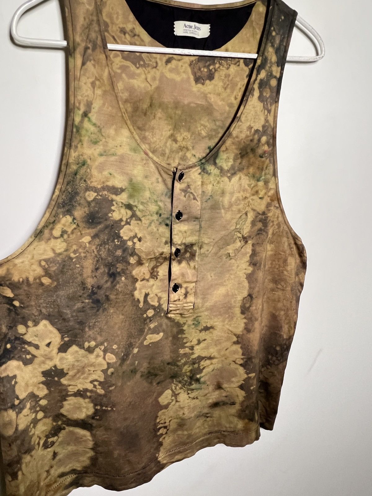 Acne Studios acne y2k tie dye piss tank top vintage single stitch Size US L / EU 52-54 / 3 - 4 Thumbnail