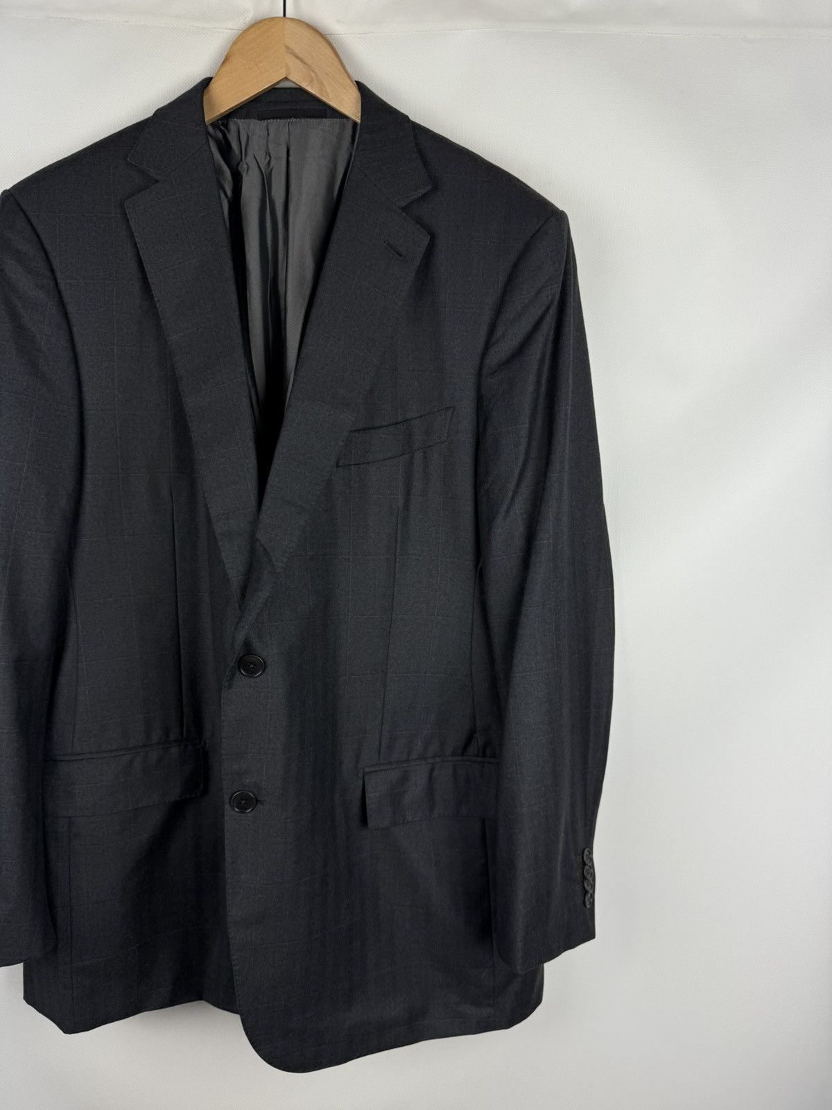 Ermenegildo Zegna Ermenegildo Zegna Mila Checked Wool Blazer Jacket Sportcoat Size 46R - 3 Thumbnail