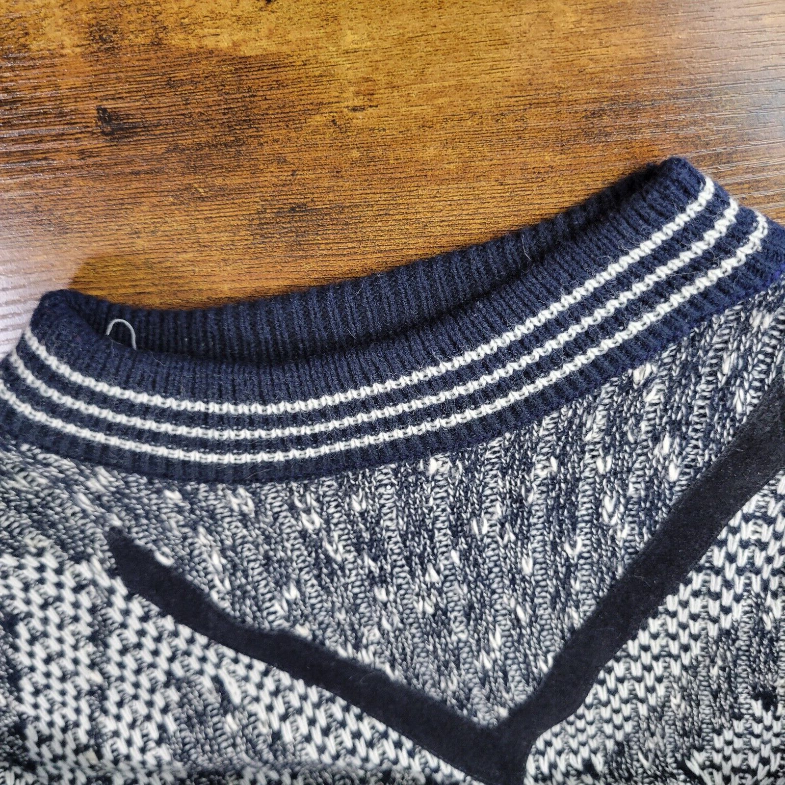 McGregor McGREGOR Monochrome Knit Geometric Long Sleeve Sweater Large Size US L / EU 52-54 / 3 - 4 Thumbnail