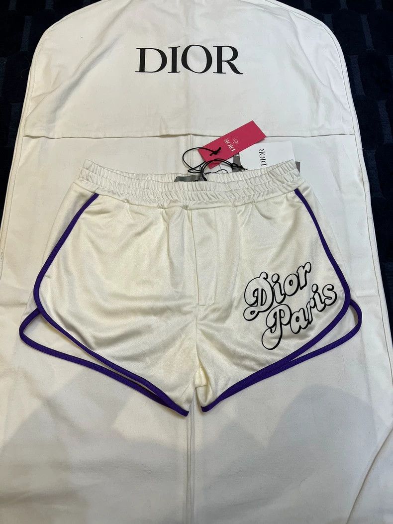 Dior Dior Size S ERL co-branded white and purple shorts size S Size US 30 / EU 46 - 1 Thumbnail