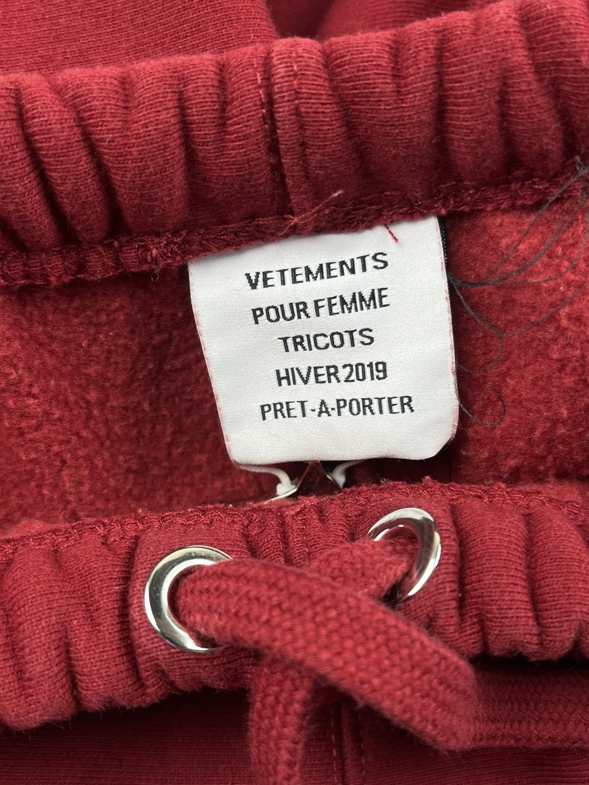 Vetements AW18 Vetements Big Logo Sweatpants Red Size US 28 / EU 44 - 7 Thumbnail