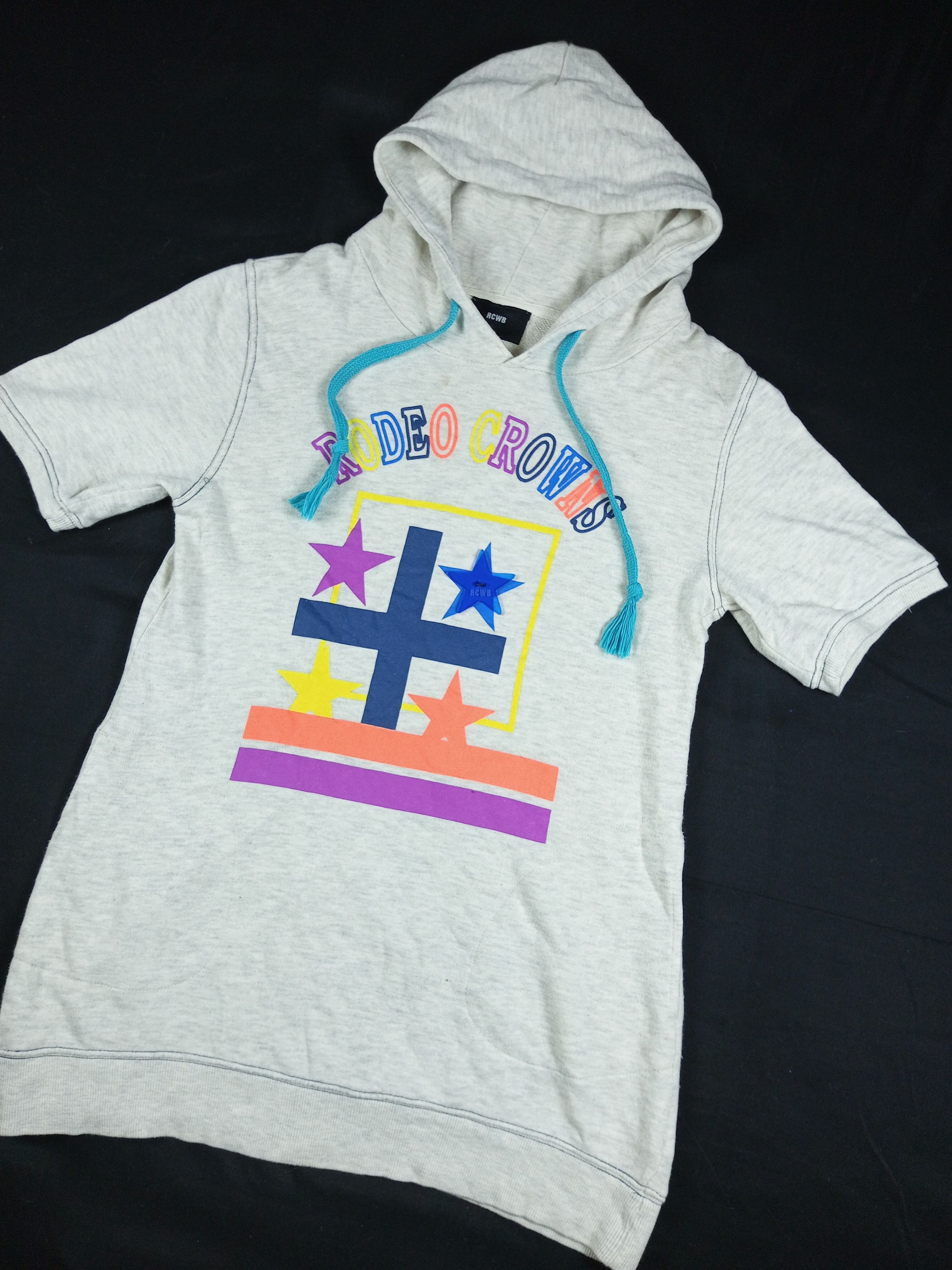 Japanese Brand 🔥Rodeo Crown Short Sleeve Hoodie Hysteric Glamour Style Size US S / EU 44-46 / 1 - 2 Thumbnail