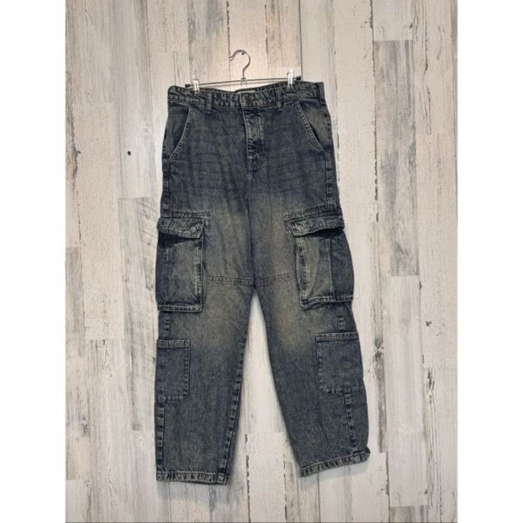 J Brand Denim Loose Fit Cargo Jeans Acid Wash Utility Pants W32 L30 Size US 32 / EU 48 - 1 Thumbnail
