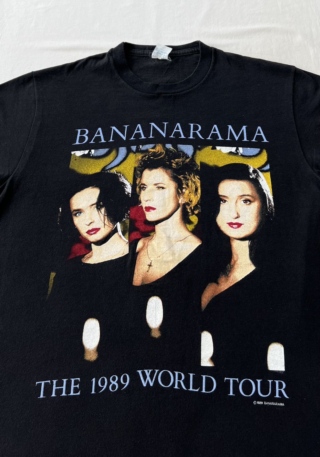 Band Tees Vintage 1989 Bananarama World Tour Pop Band Black T-shirt Size US L / EU 52-54 / 3 - 3 Thumbnail
