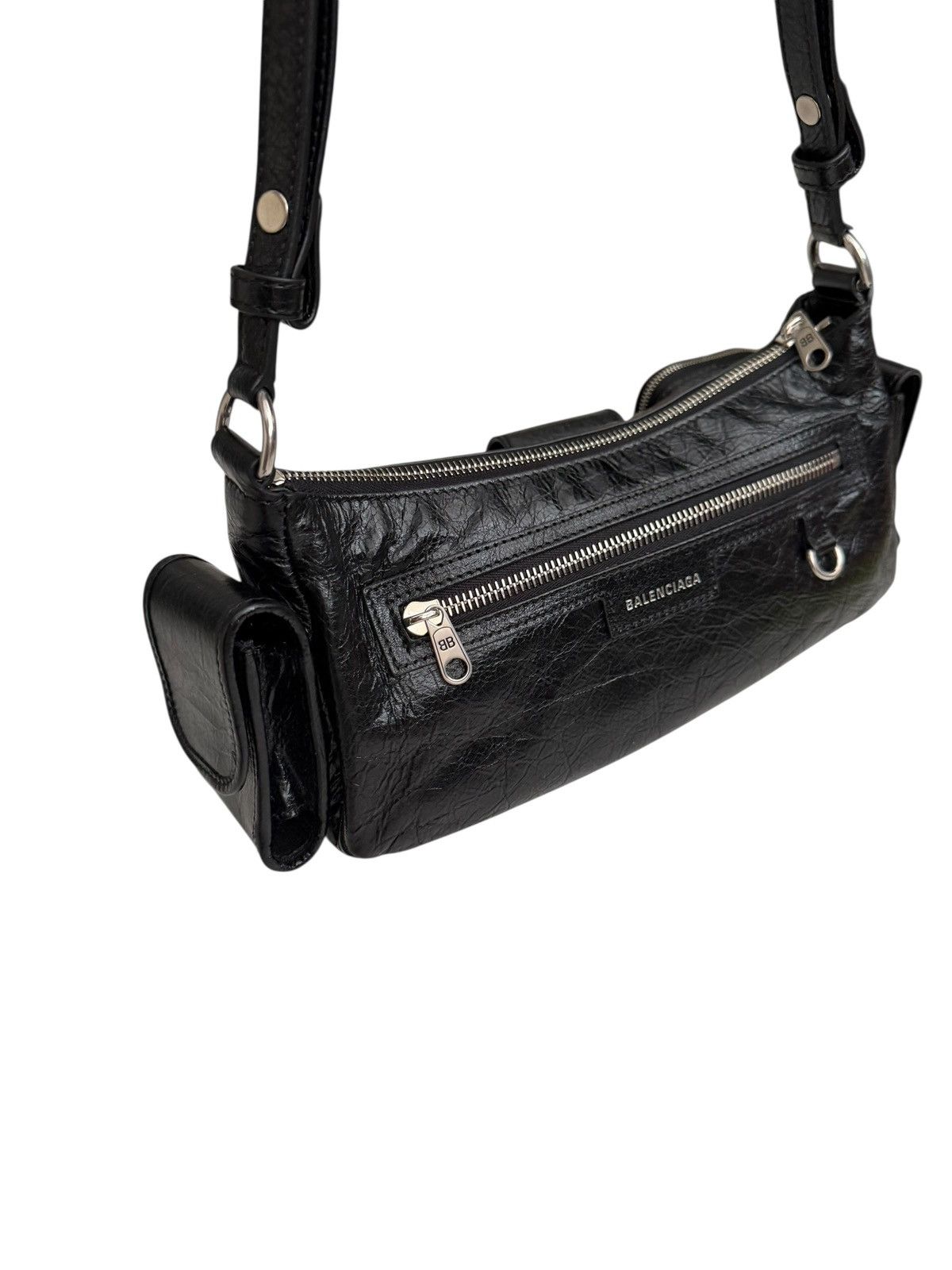 Balenciaga Superbusy Mini XS Black Hobo Bag Size ONE SIZE - 4 Thumbnail