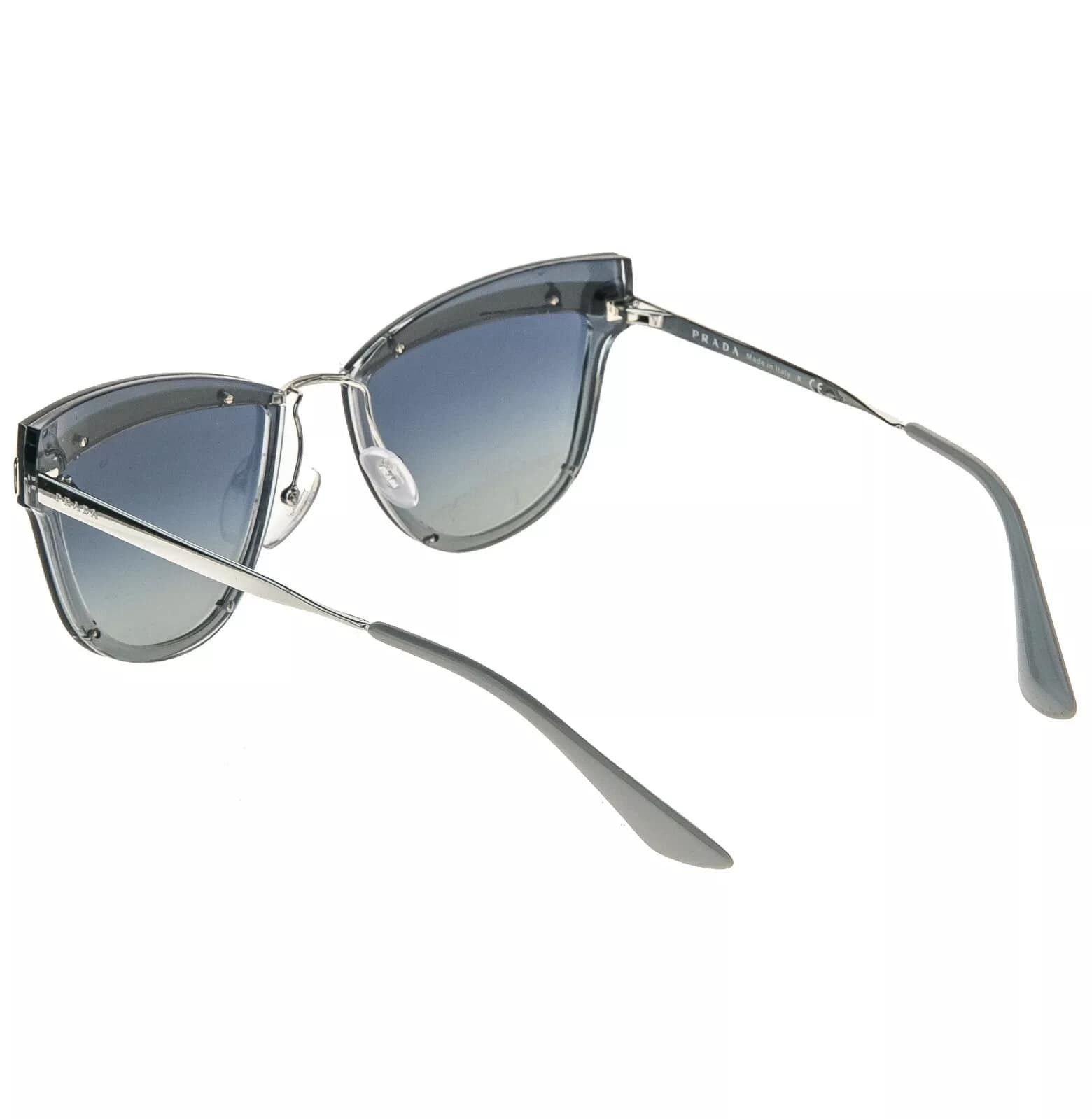 Prada PRADA 12U CINEMA Metal Sunglasses Silver Blue PR12US 12US Size ONE SIZE - 9 Thumbnail