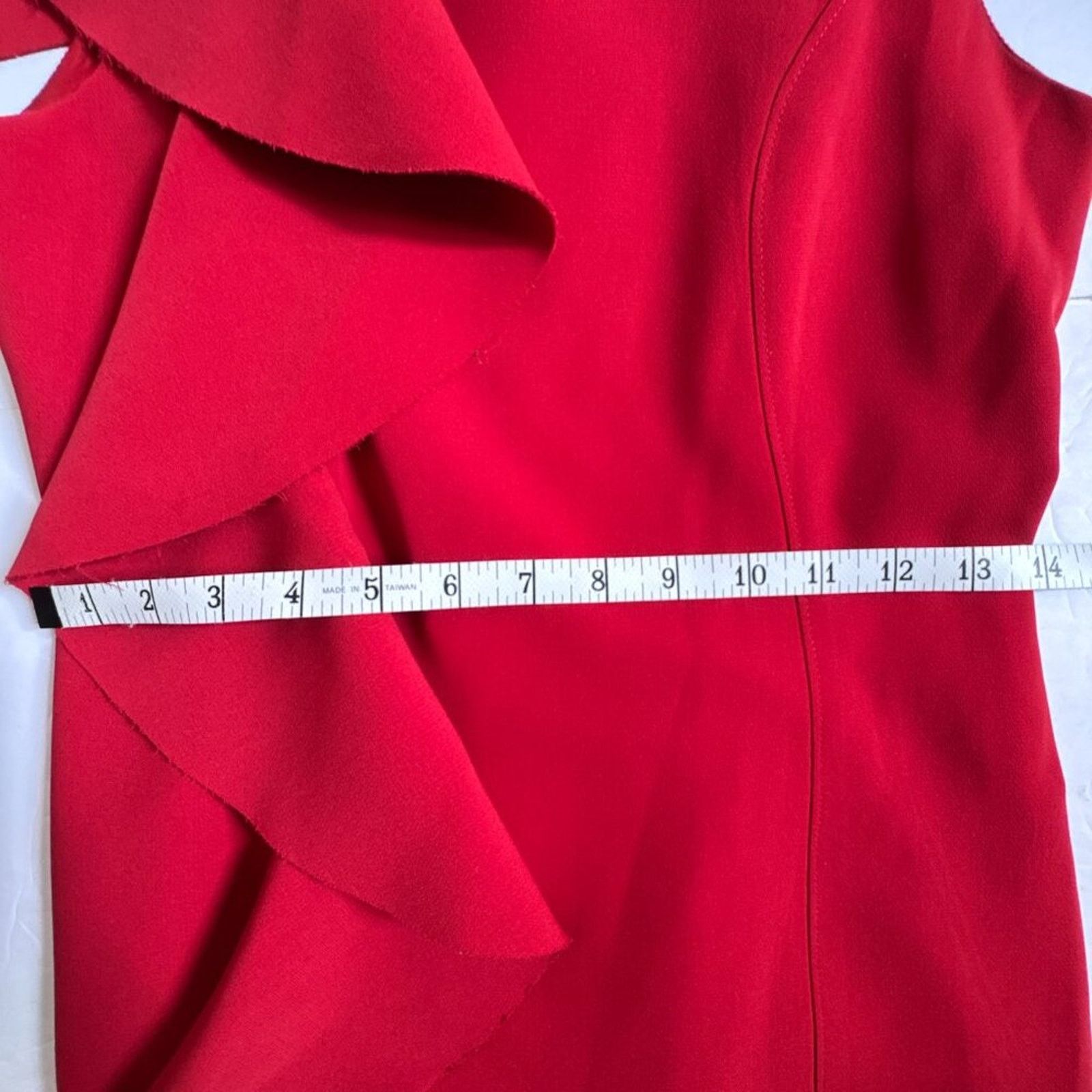 Cinq a Sept Cinq à Sept Kimberlin Ruffle Cascade Red Dress Size 4 Size S / US 4 / IT 40 - 13 Thumbnail
